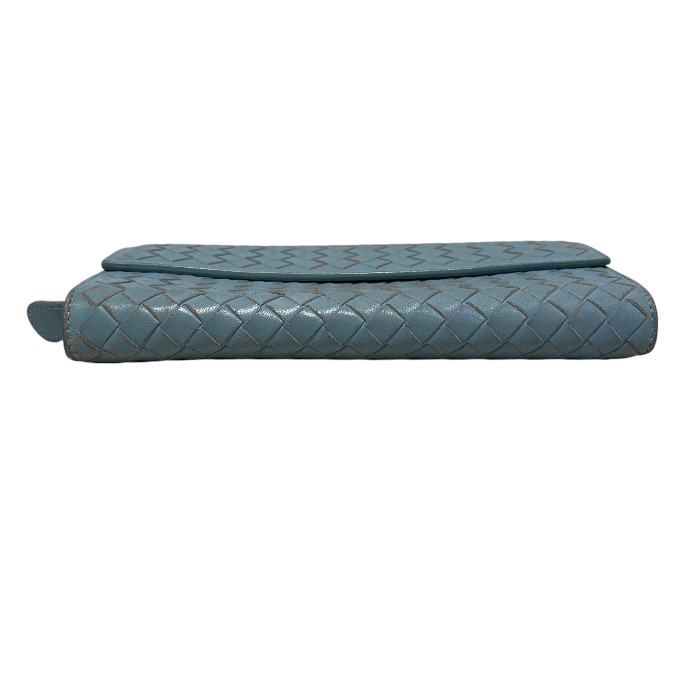 BOTTEGA VENETA/Long Wallet/Leather/BLU/L's/light blue long wallet view 3