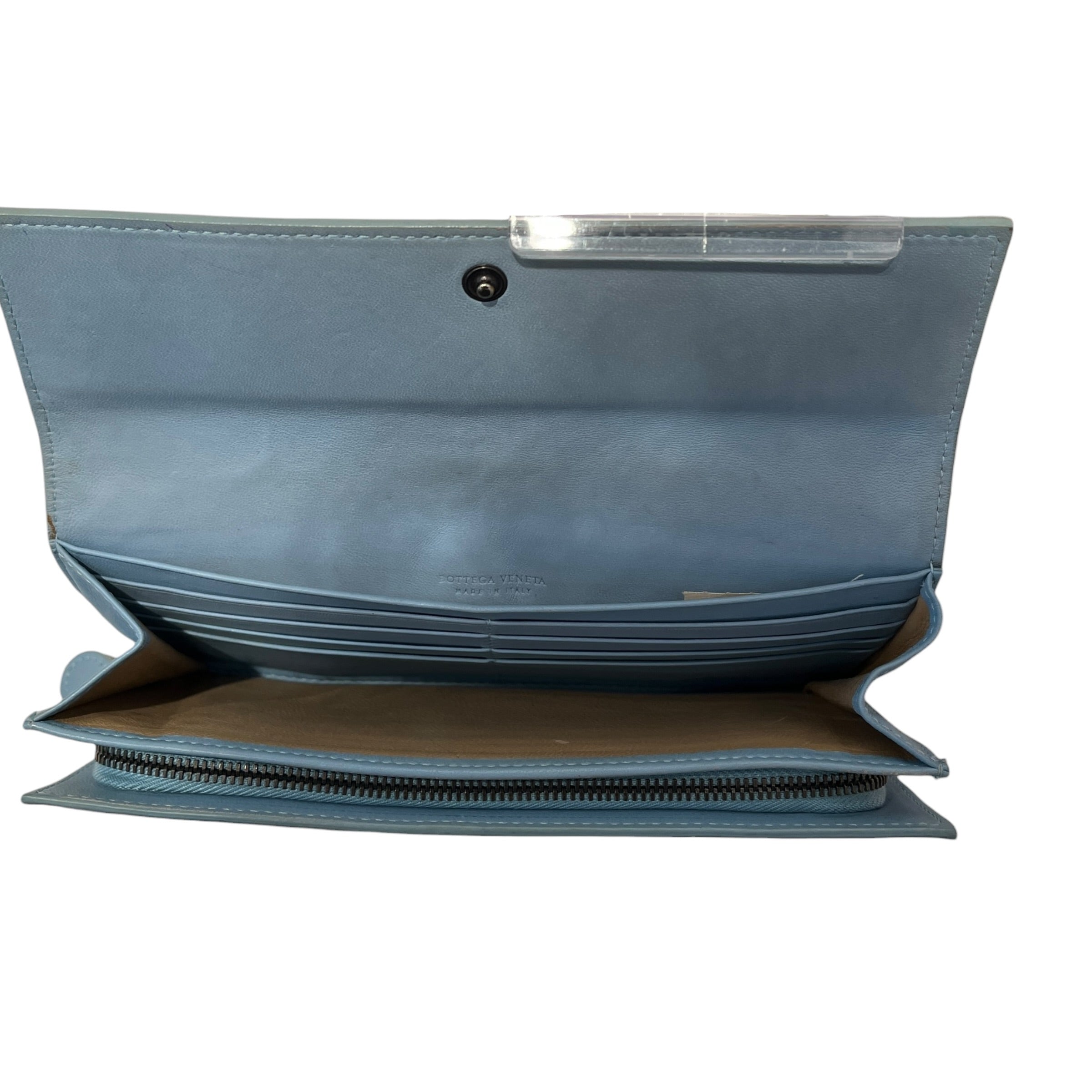 BOTTEGA VENETA/Long Wallet/Leather/BLU/L's/light blue long wallet view 4