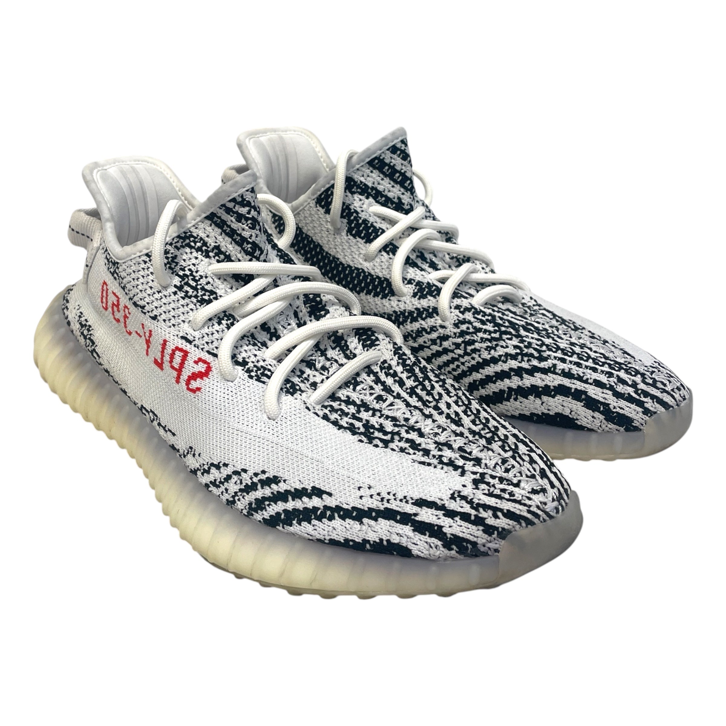 adidas/YEEZY/Low-Sneakers/US 9.5/Animal Pattern/MLT/Yeezy 350 V2 Zebra view 1