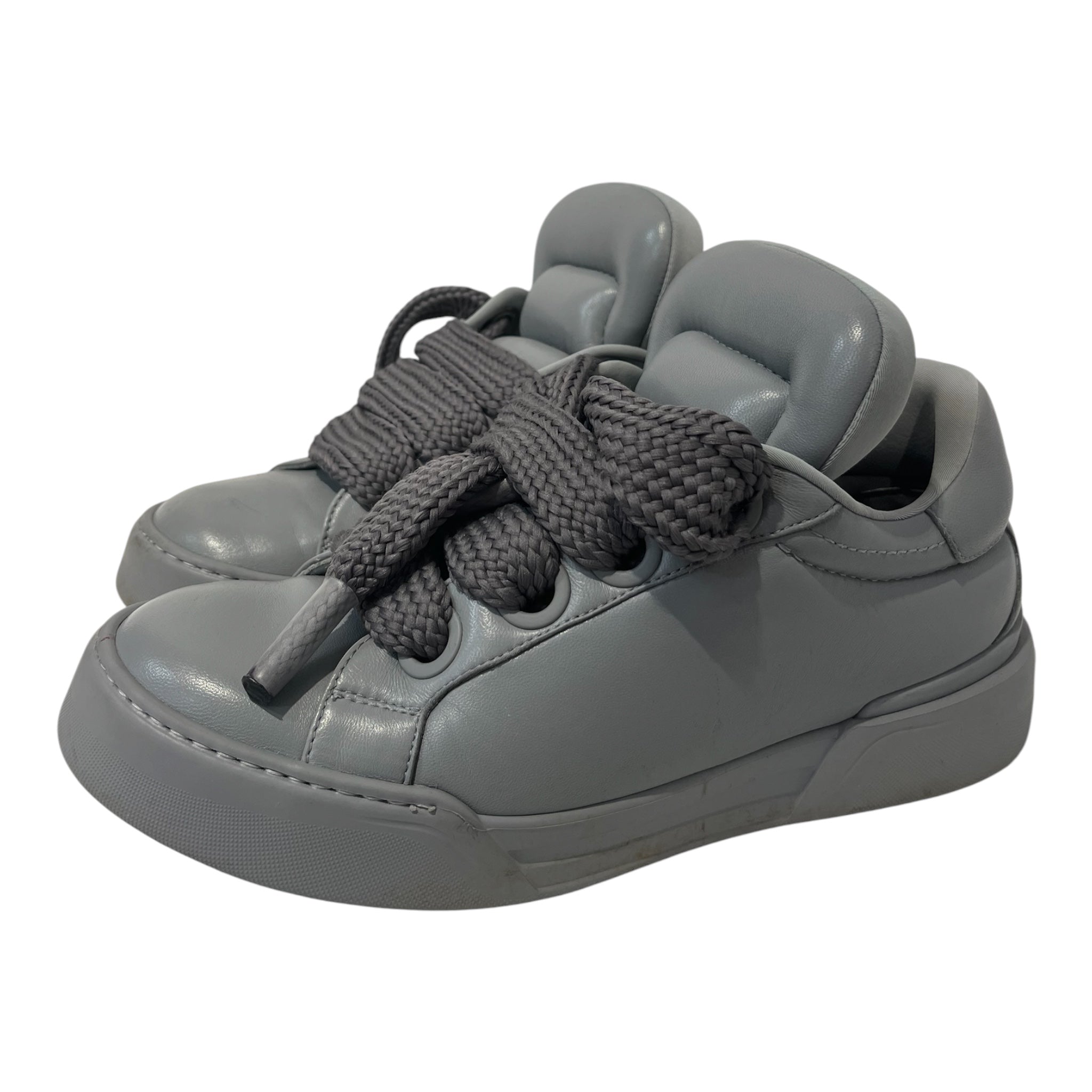 DOLCE&GABBANA/Low-Sneakers/EU 42/Leather/GRY/ view 1