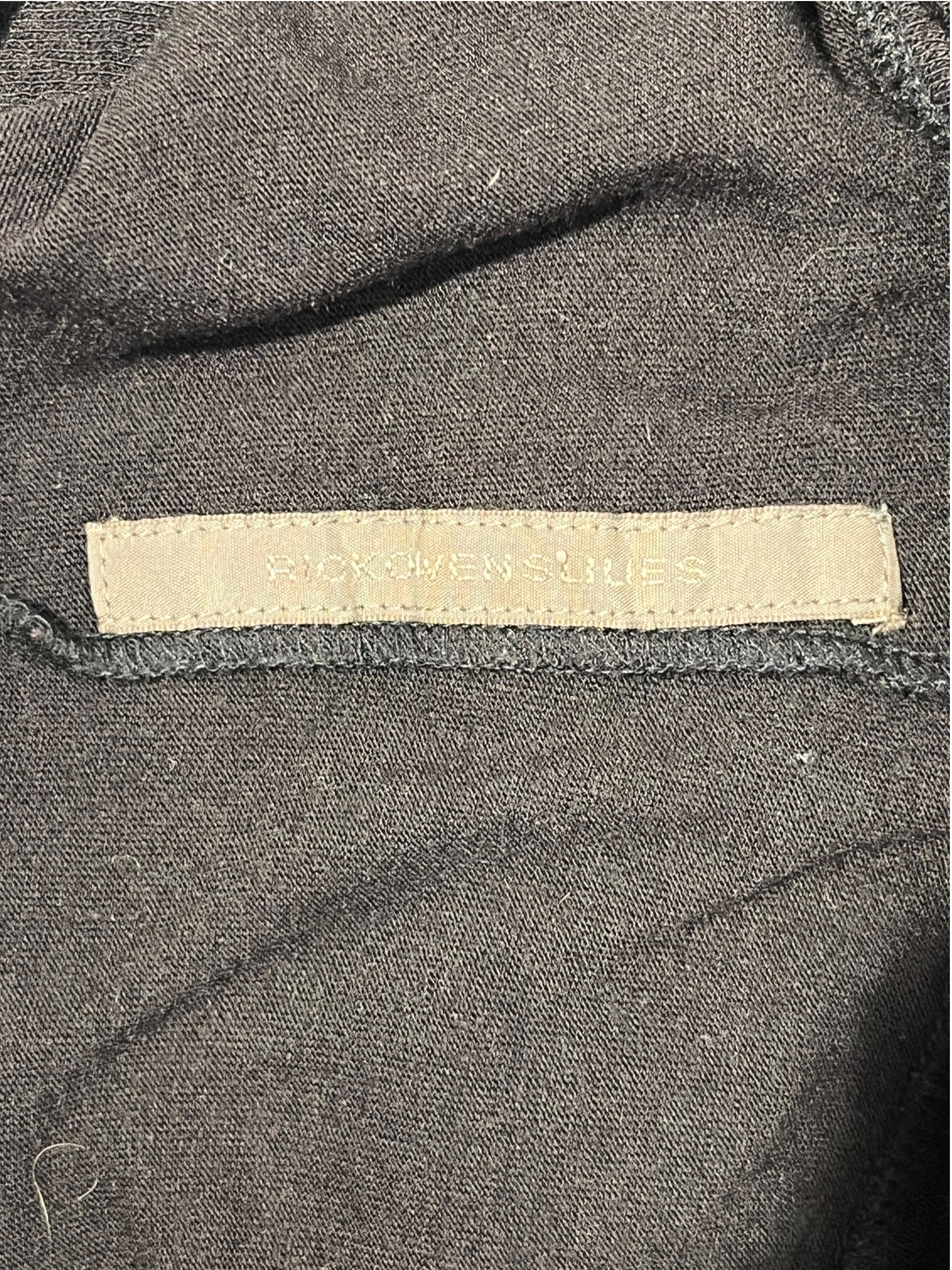 Rick Owens Lilies/LS Cut & Sew/4/Rayon/BLK/cowl neck view 3