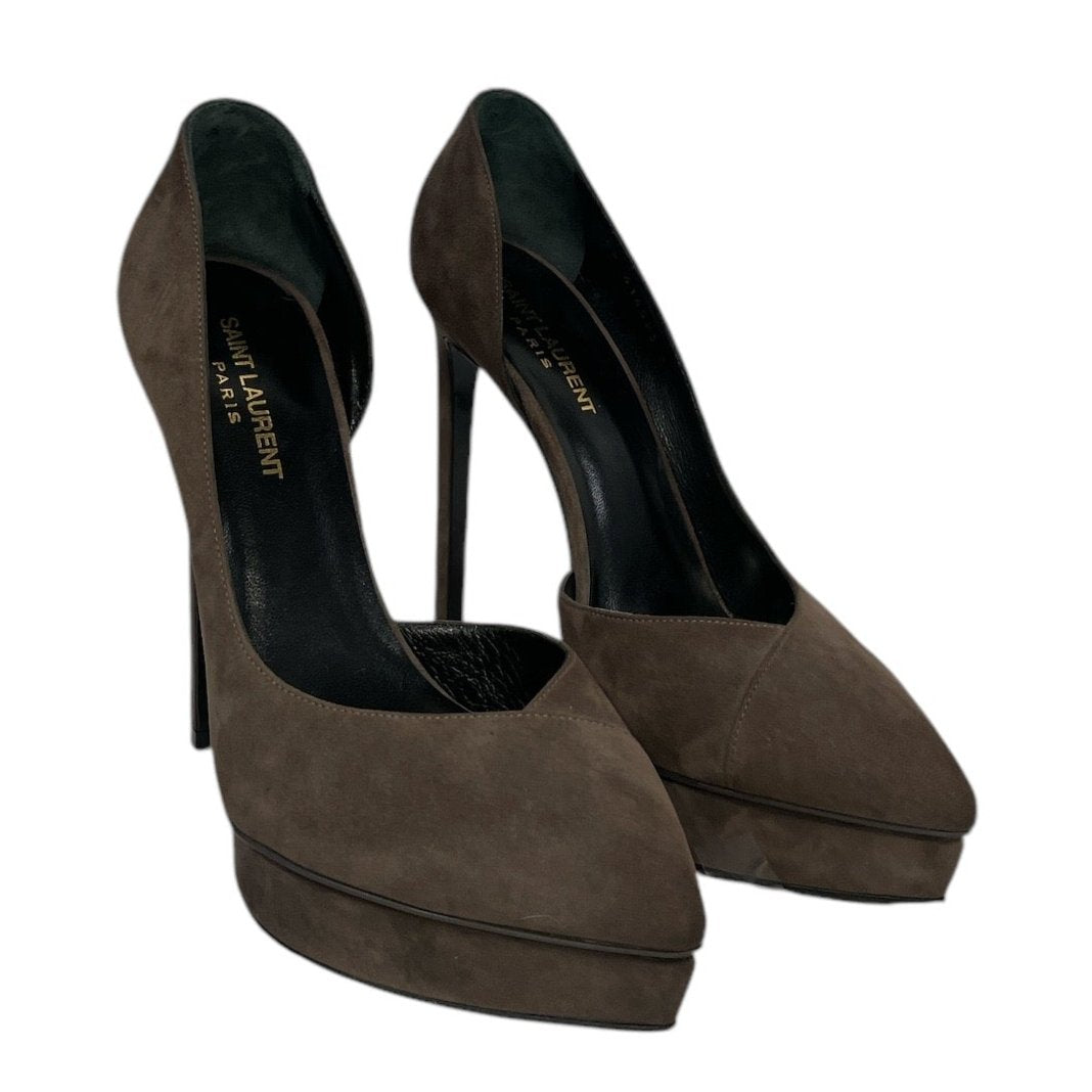 SAINT LAURENT/Boots/EU 39/Suede/KHK/CS 416523 view 1