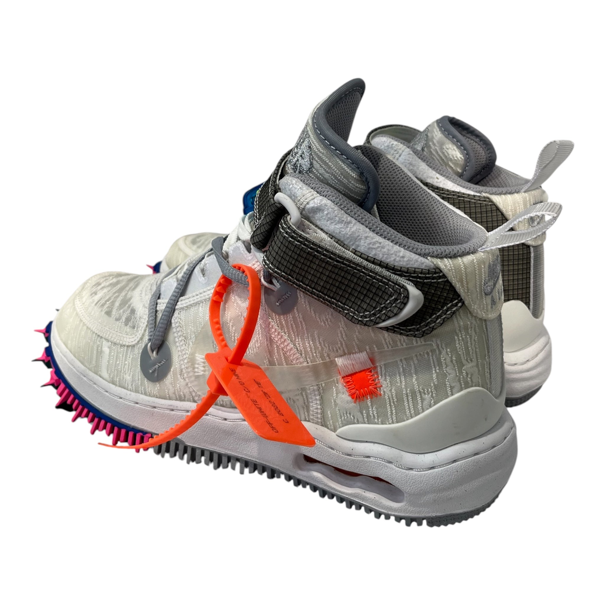 NIKE/OFF-WHITE/Hi-Sneakers/US 8.5/Polyester/WHT/AIR FORCE 1 MID view 2