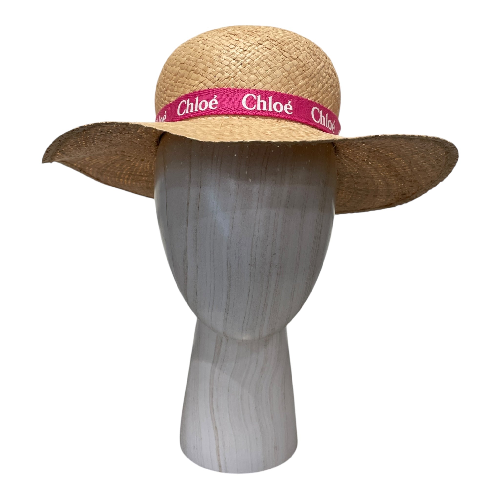 Chloe/Straw Hat/BEG/PINK RIBBON view 1