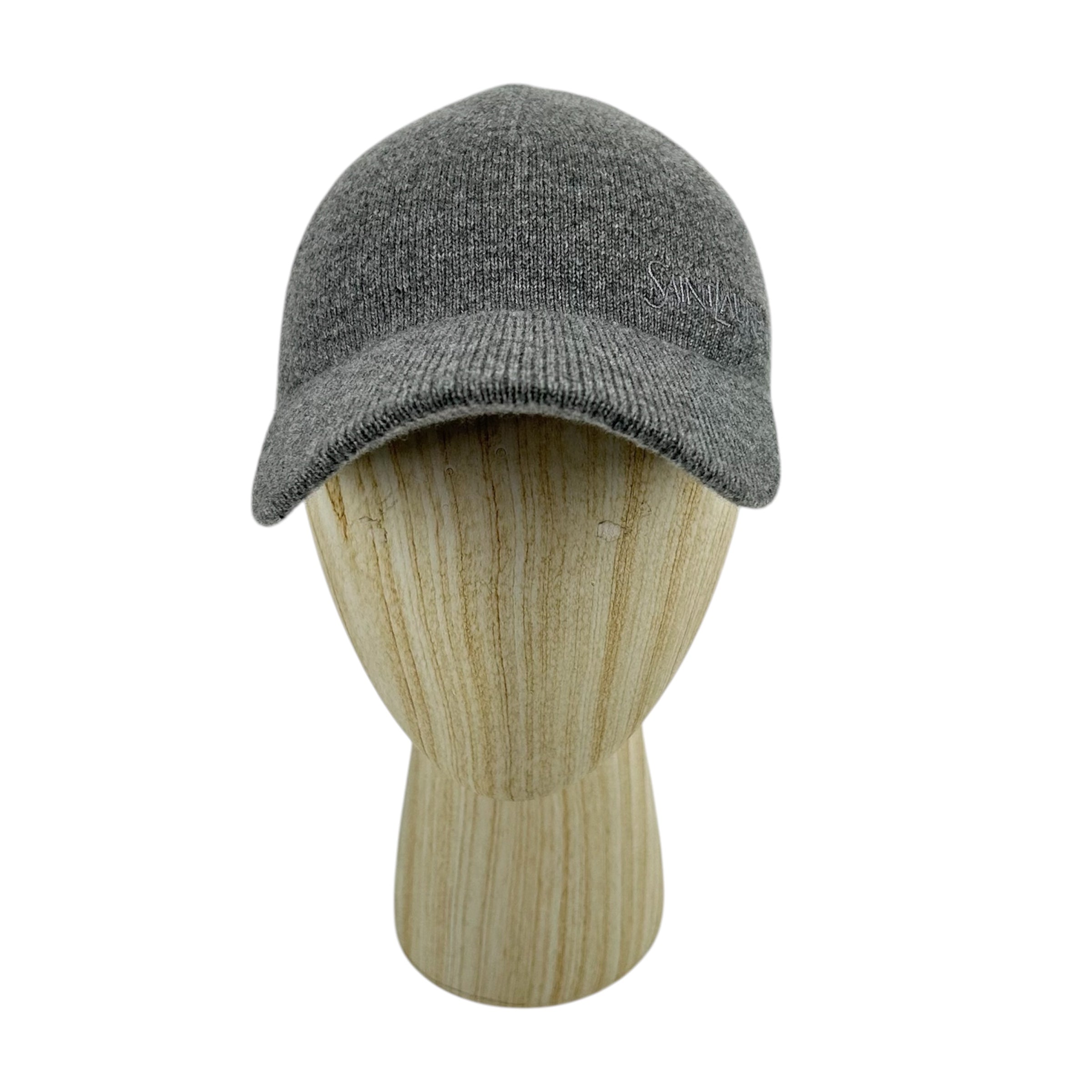 SAINT LAURENT/Cap/OS/Cotton/GRY/beanie hat view 1