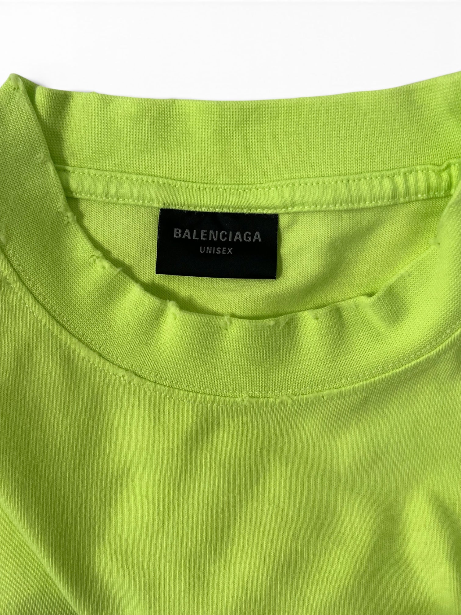 BALENCIAGA/T-Shirt/S/Cotton/GRN/CAPS VINTAGE LOGO TEE view 3