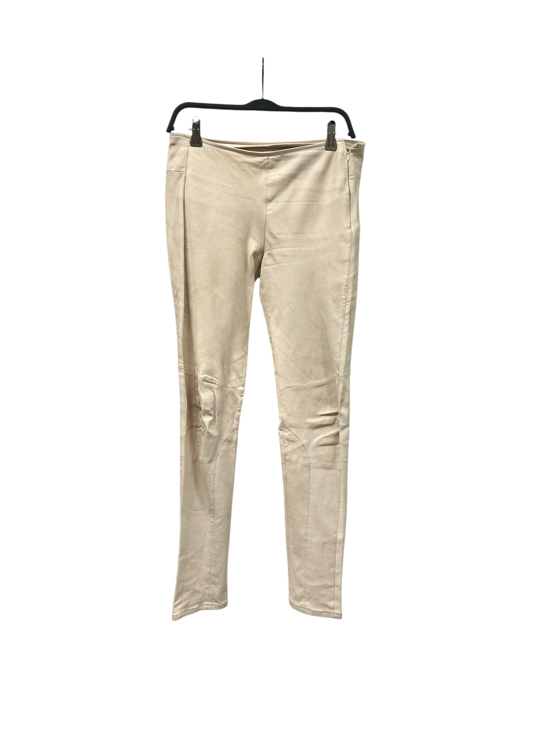 MM6/Skinny Pants/40/Leather/CRM/LEATHER LEGGINGS view 1
