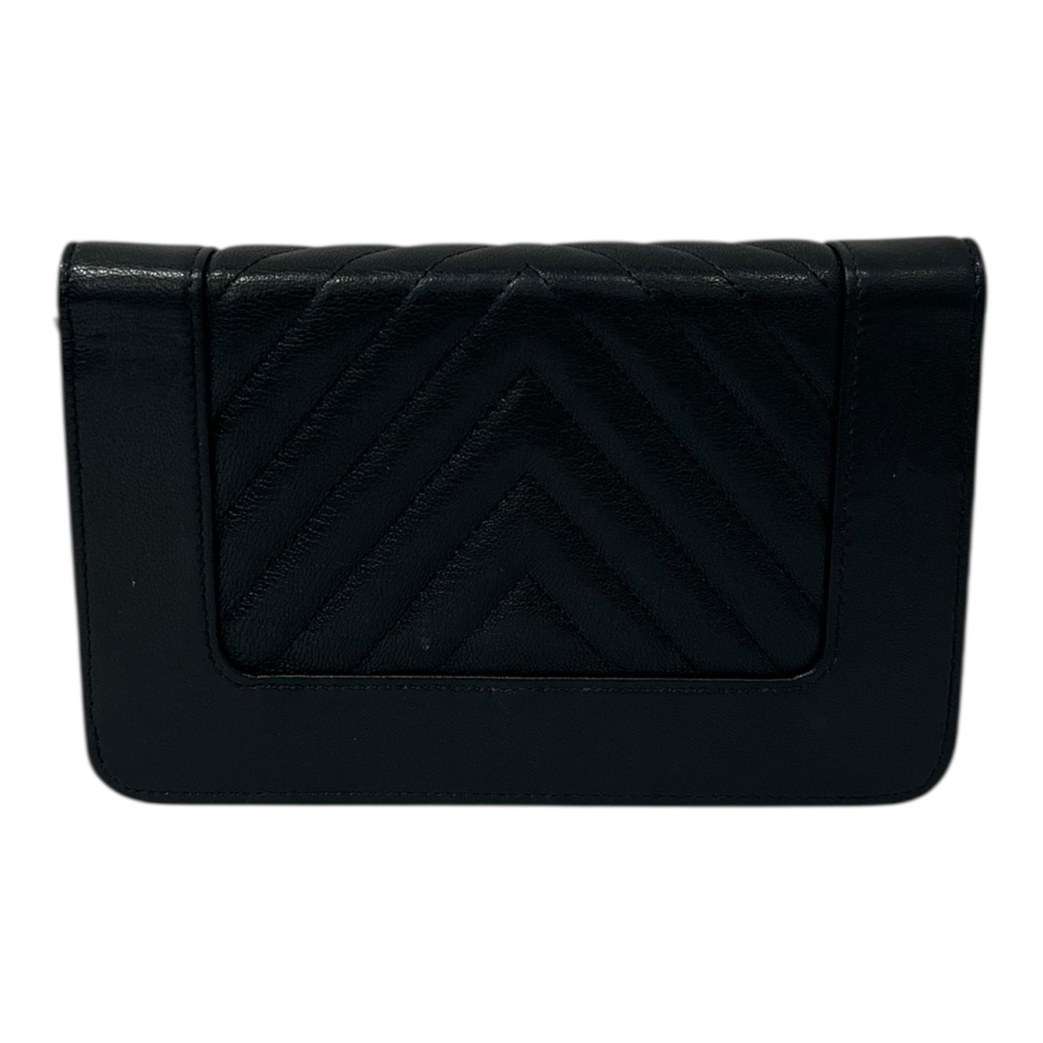 CHANEL/Cross Body Bag/Leather/BLK/MADEMOISELLE CHN/WLT 2461331 view 2