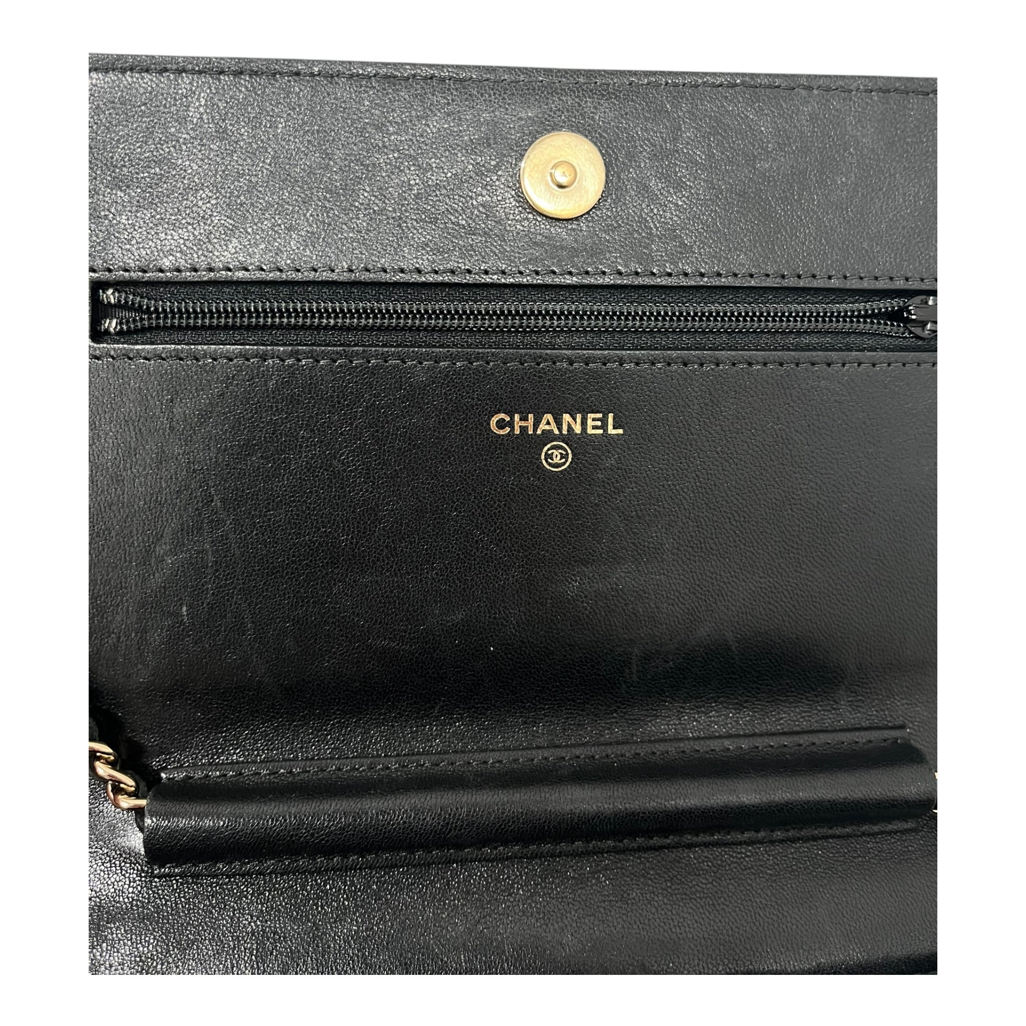 CHANEL/Cross Body Bag/Leather/BLK/MADEMOISELLE CHN/WLT 2461331 view 4