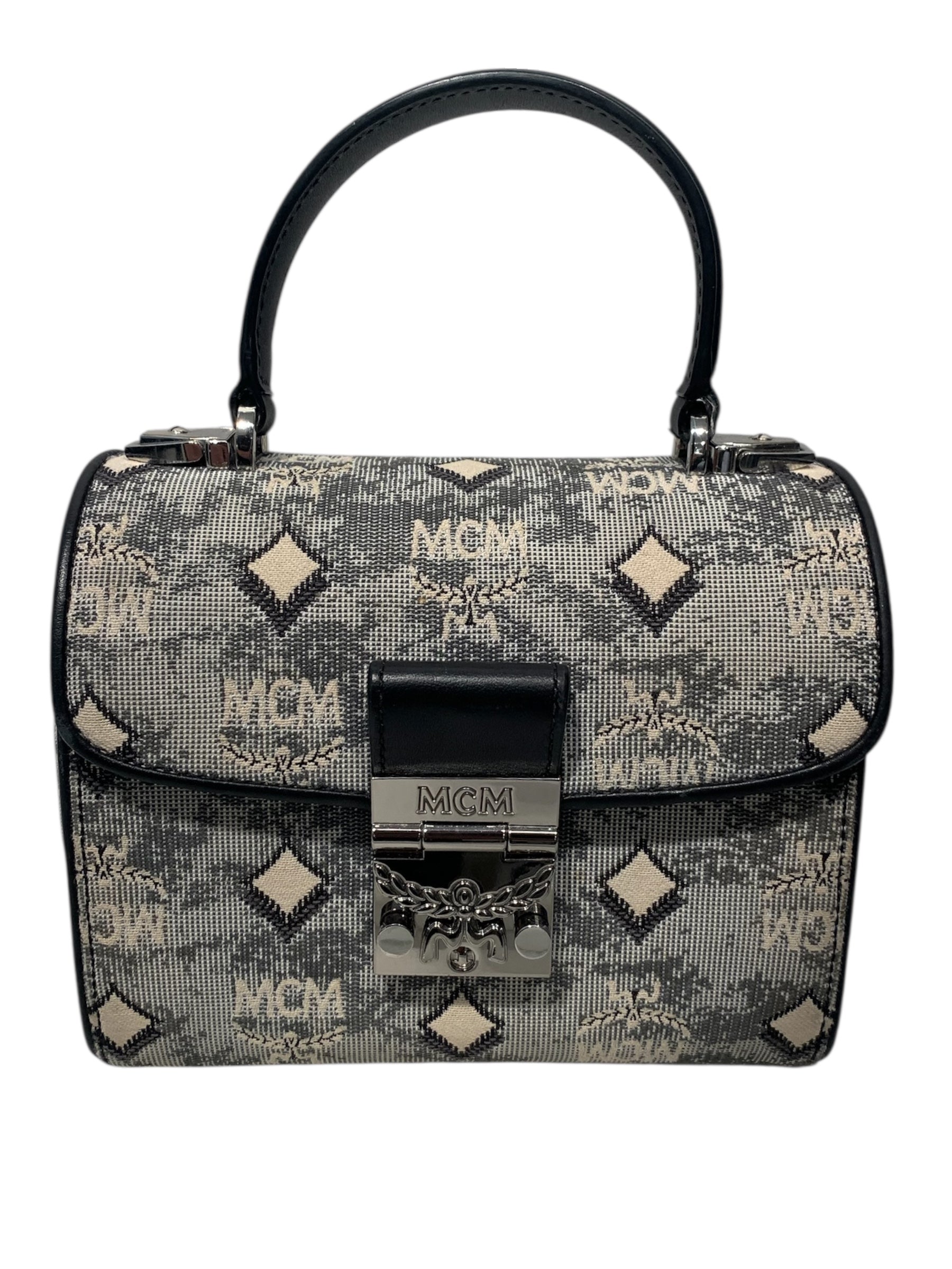 MCM/Hand Bag/Monogram/Cotton/BLK/mini bag MR7HVKT view 1