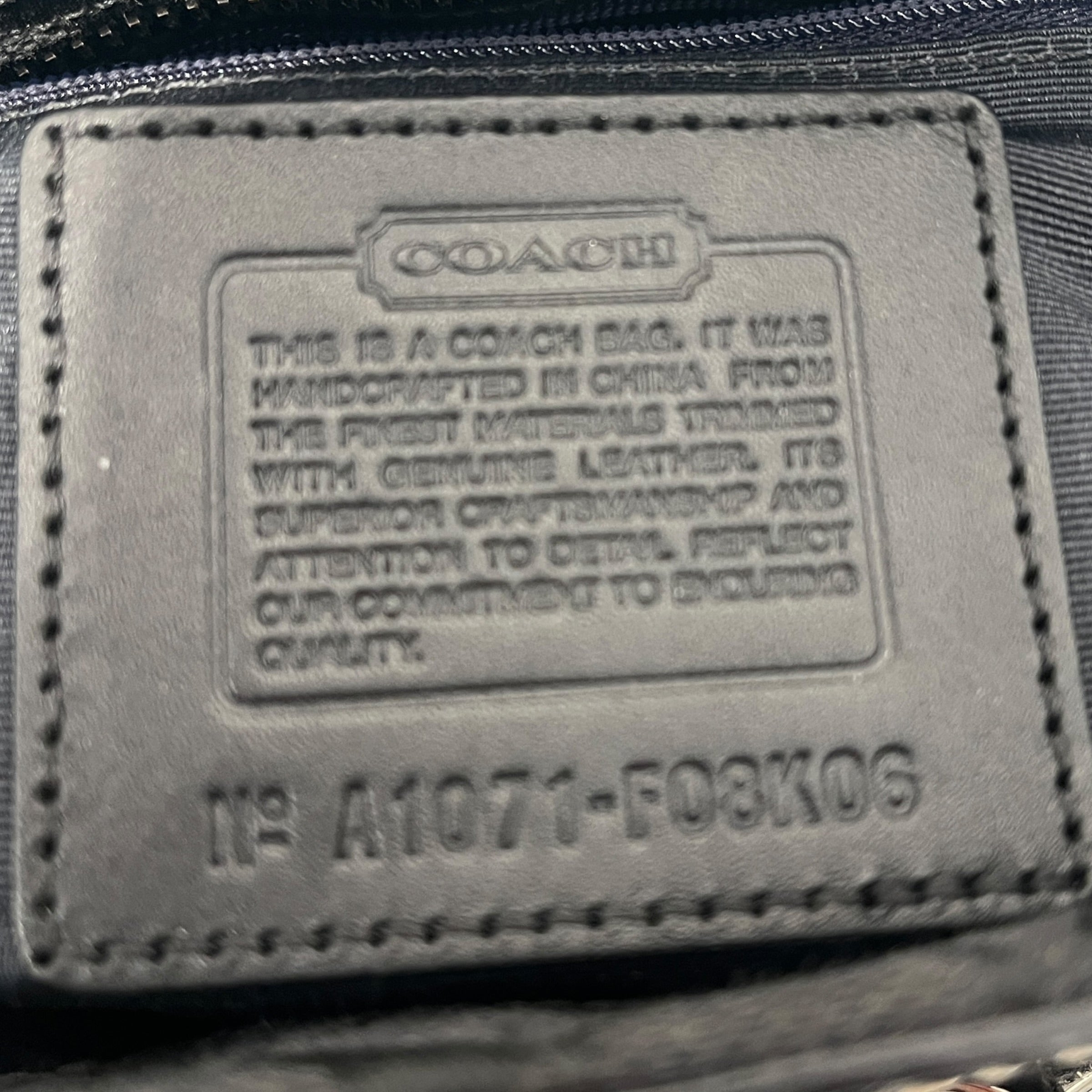 COACH/Hand Bag/Monogram/Cotton/BLK/ Hamptons Signature Mono view 3