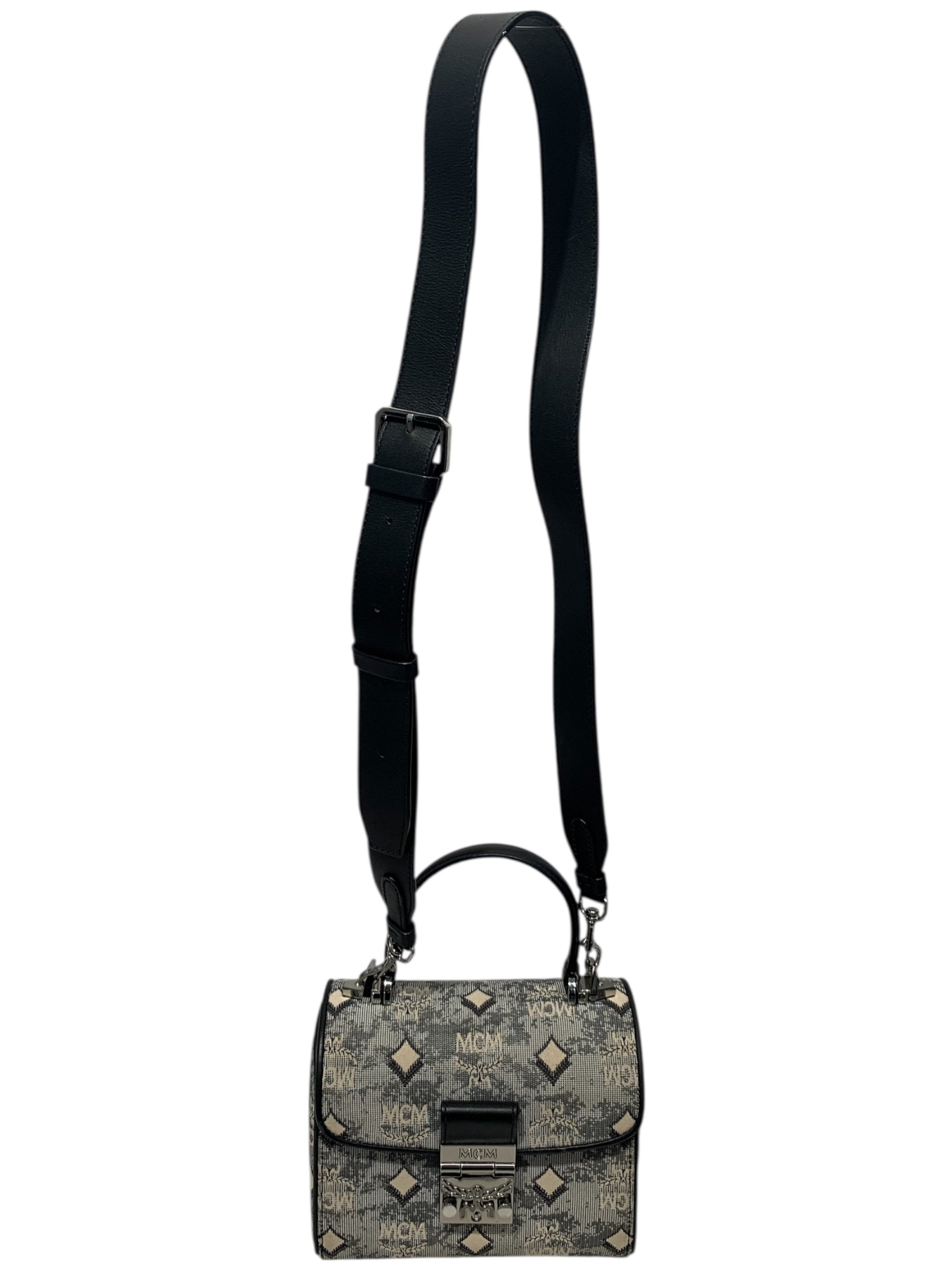MCM/Hand Bag/Monogram/Cotton/BLK/mini bag MR7HVKT view 3