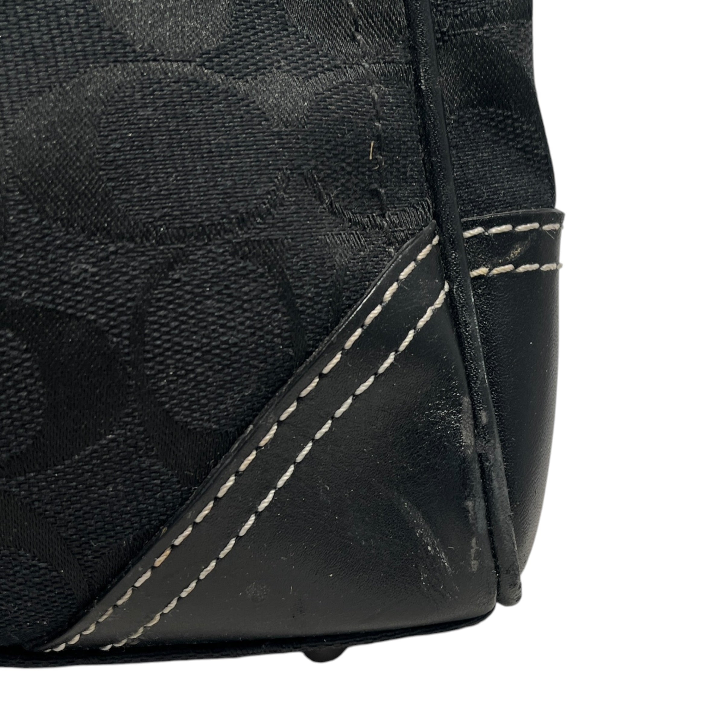 COACH/Hand Bag/Monogram/Cotton/BLK/ Hamptons Signature Mono view 5