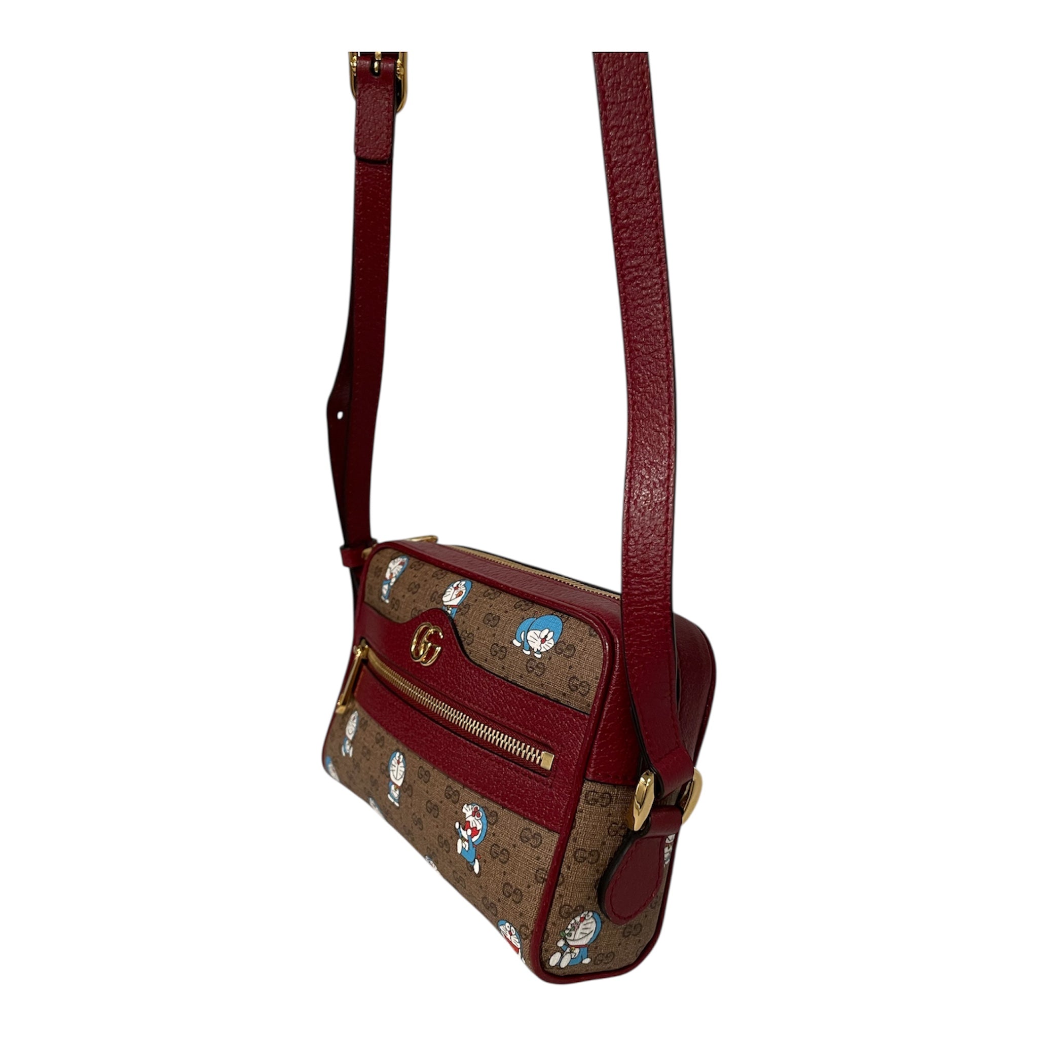 GUCCI/Cross Body Bag/Monogram/Leather/RED/647784 562600 X FUJIKO-PRO view 3