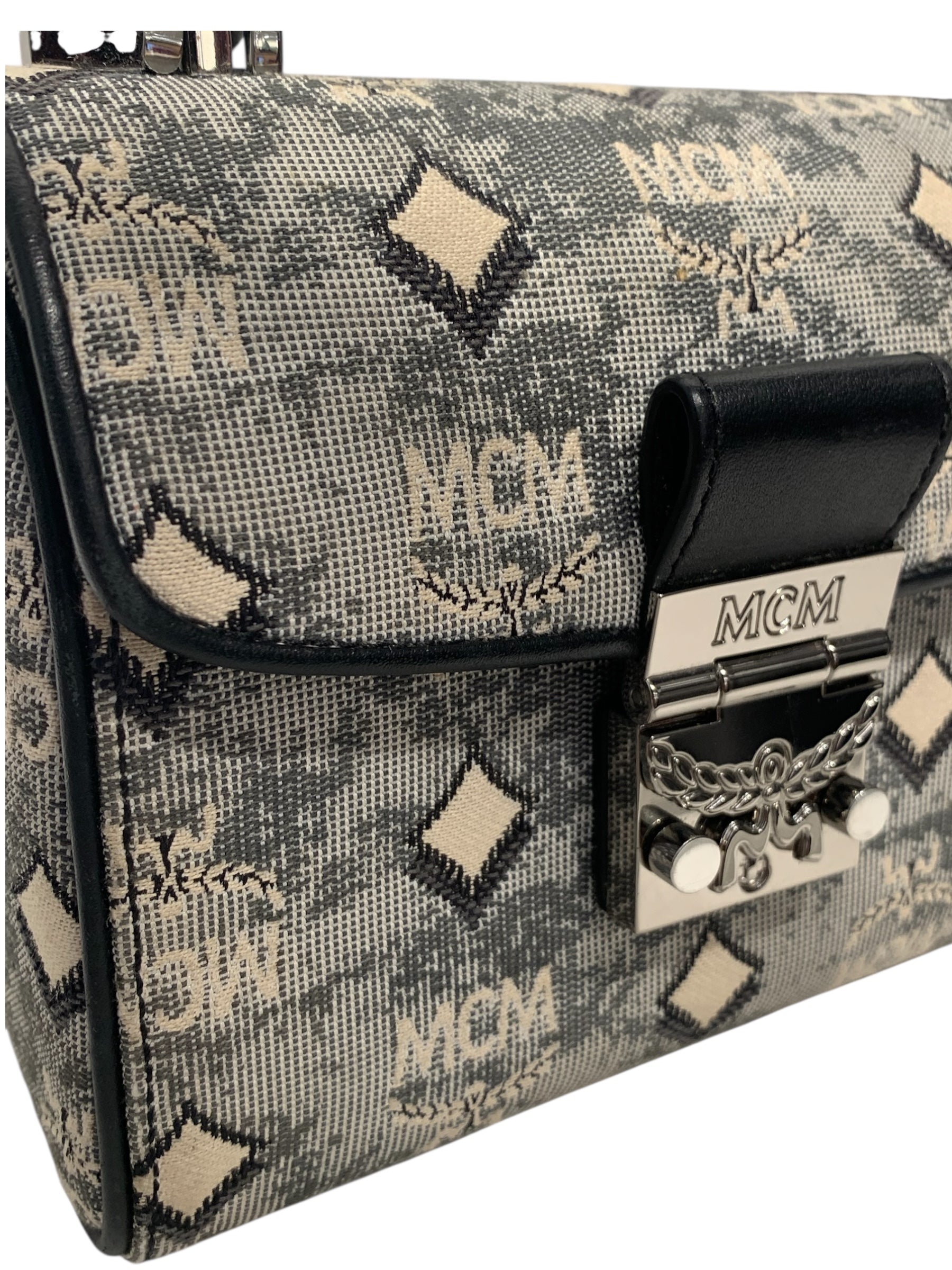 MCM/Hand Bag/Monogram/Cotton/BLK/mini bag MR7HVKT view 6