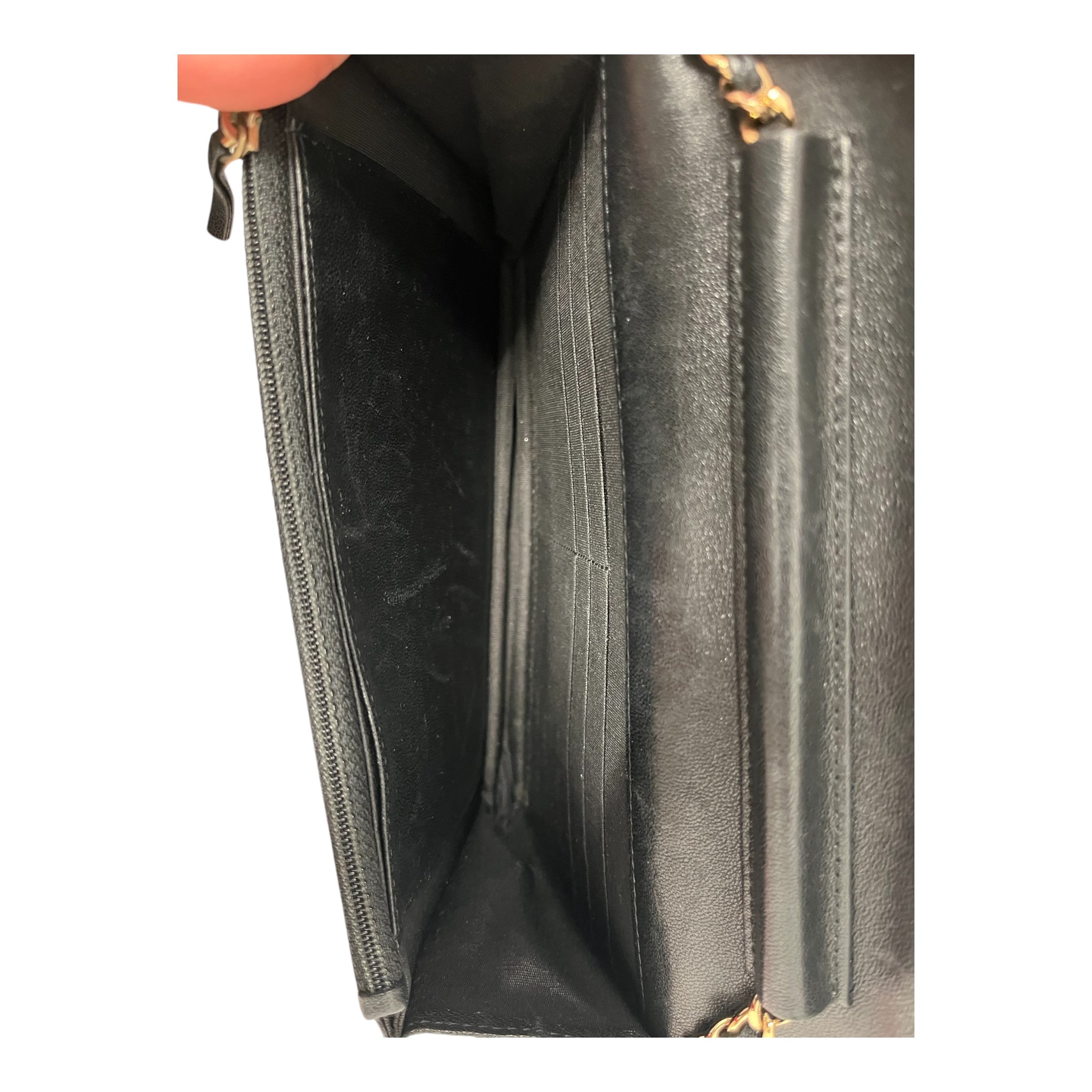 CHANEL/Cross Body Bag/Leather/BLK/MADEMOISELLE CHN/WLT 2461331 view 3