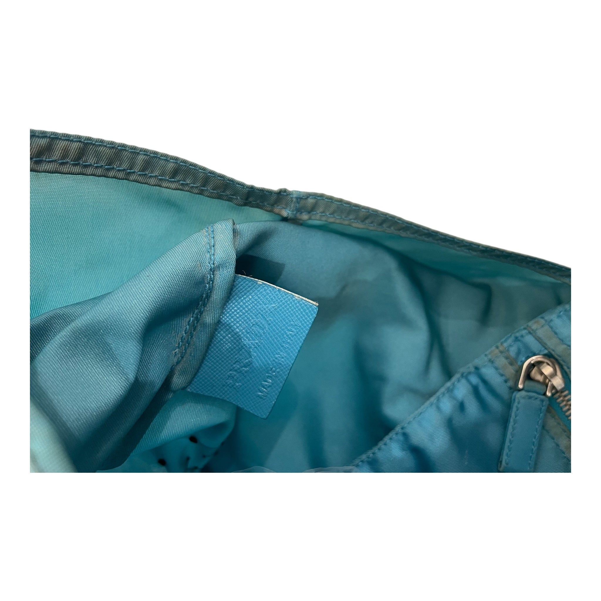 PRADA/Tote Bag/Nylon/BLU/prada robot tote view 3