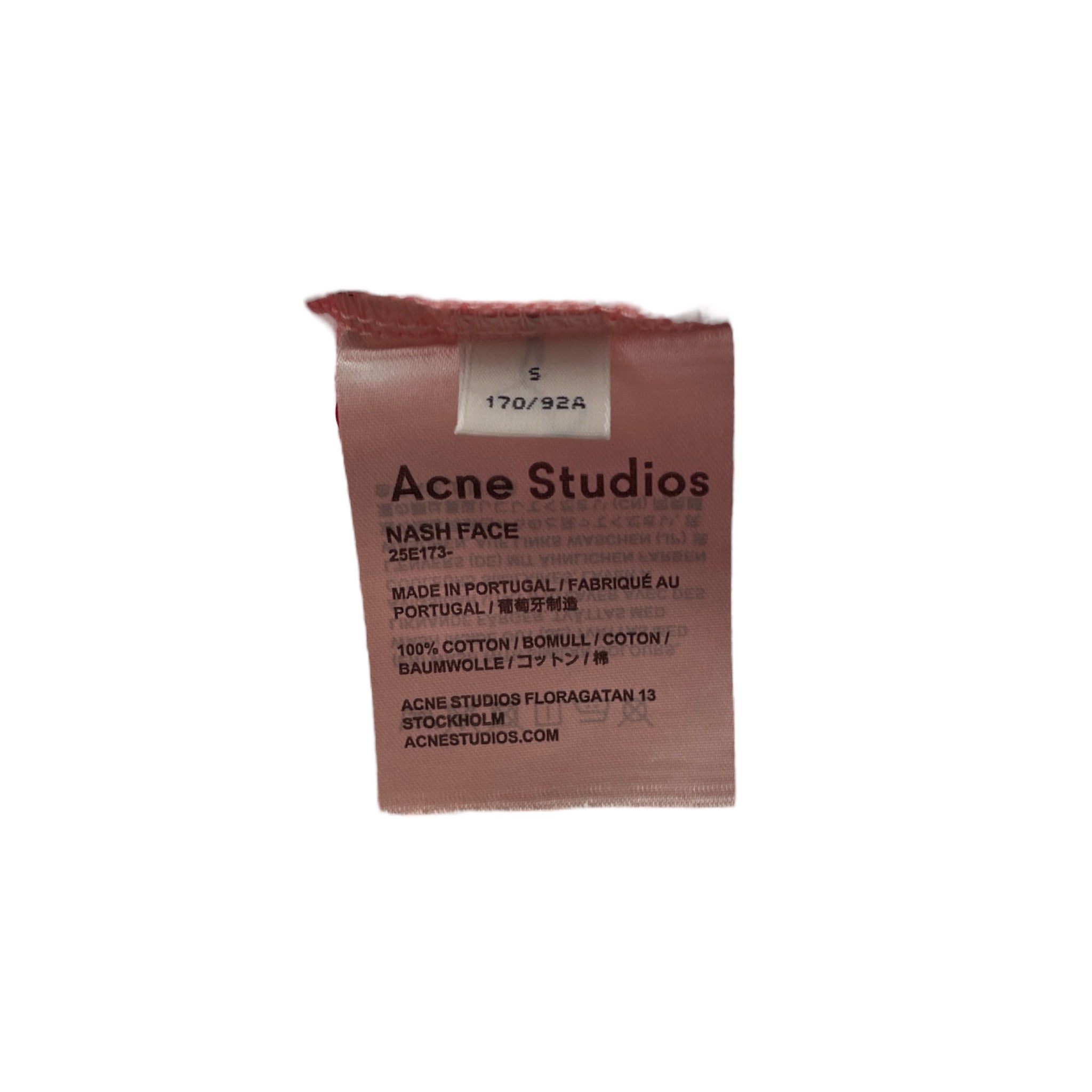 Acne Studios/T-Shirt/S/Cotton/PNK/Acne Studios Face Box Tee view 4