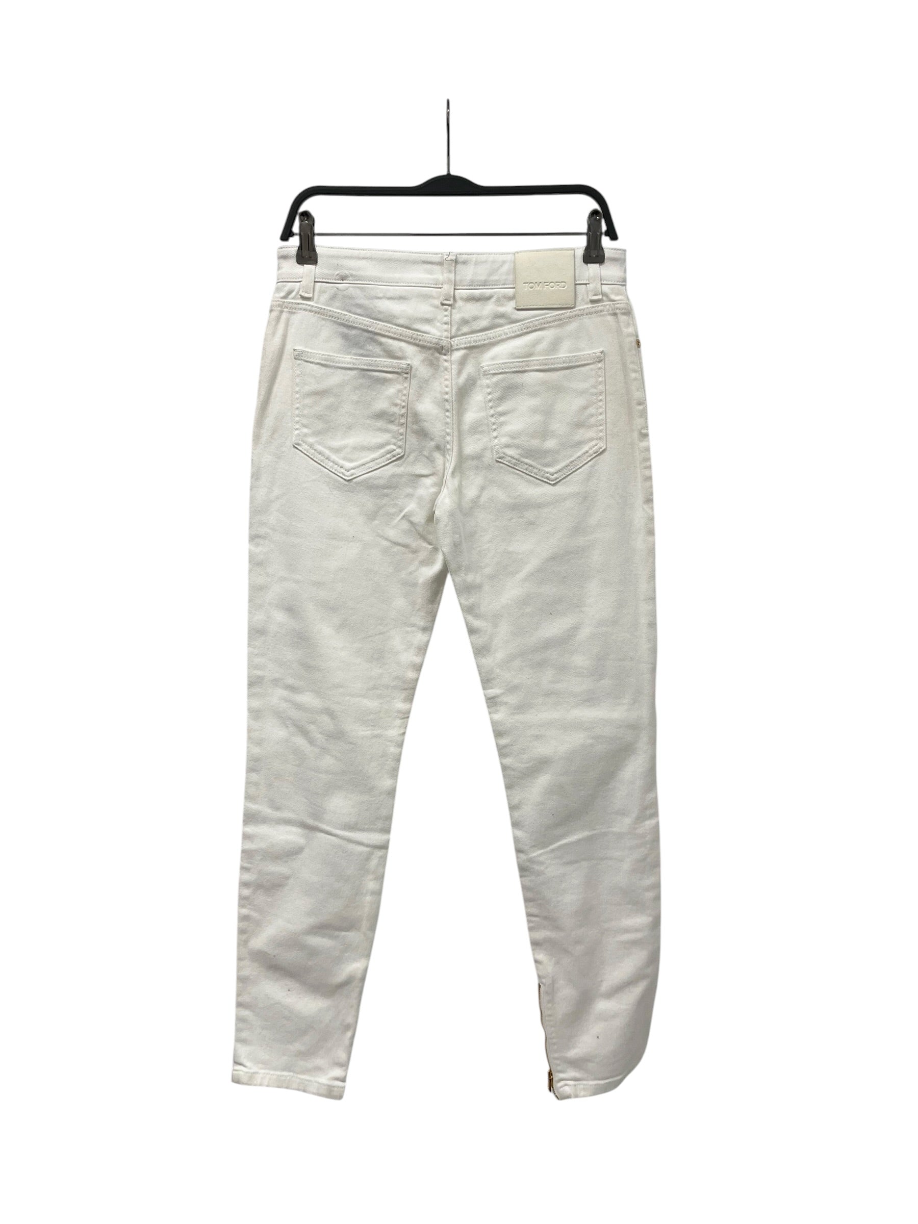 TOM FORD/Skinny Pants/29/Denim/WHT/GOLD DETAILS + ZIPS view 2