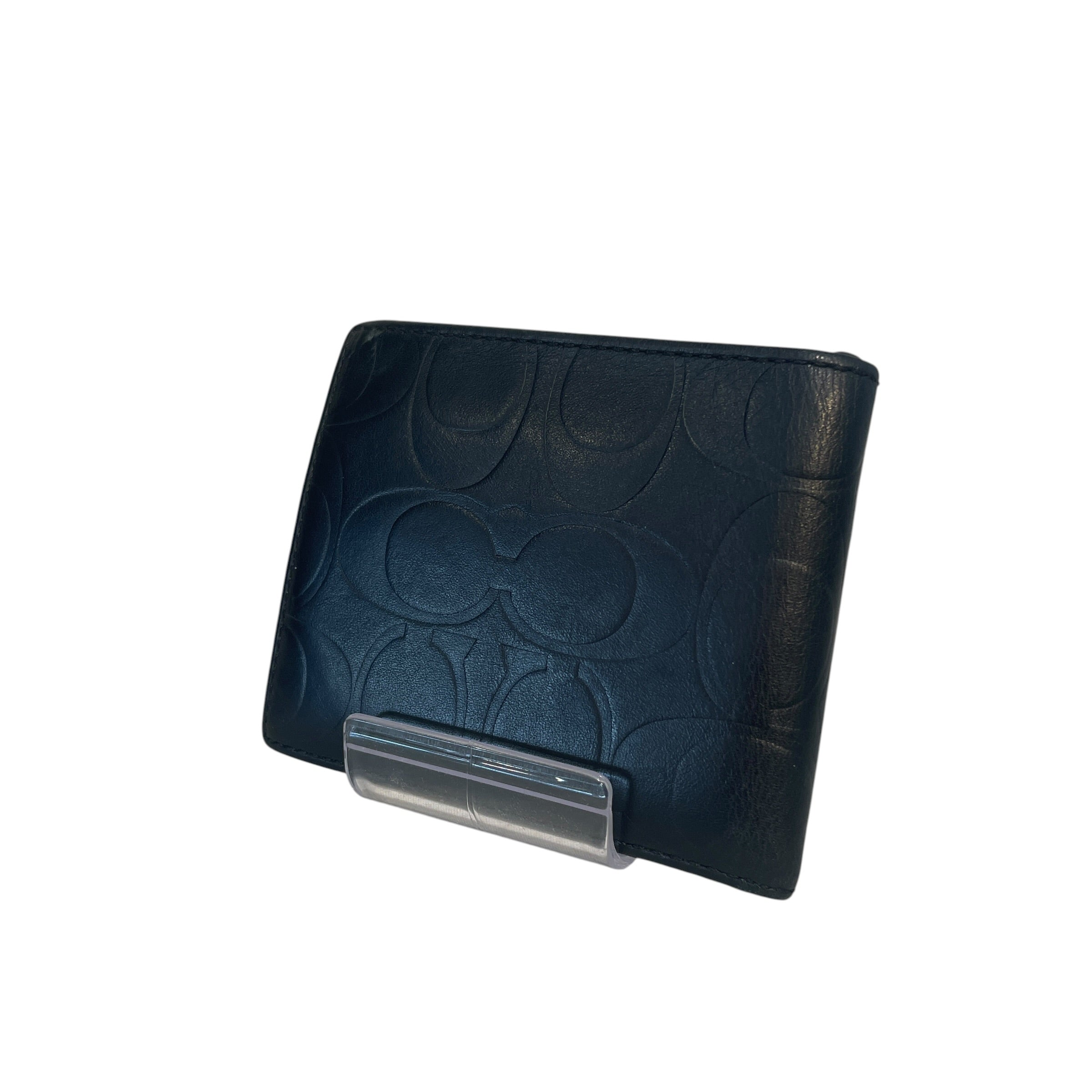 COACH/Bifold Wallet/Monogram/Leather/BLK/Matte Black Monogram view 2