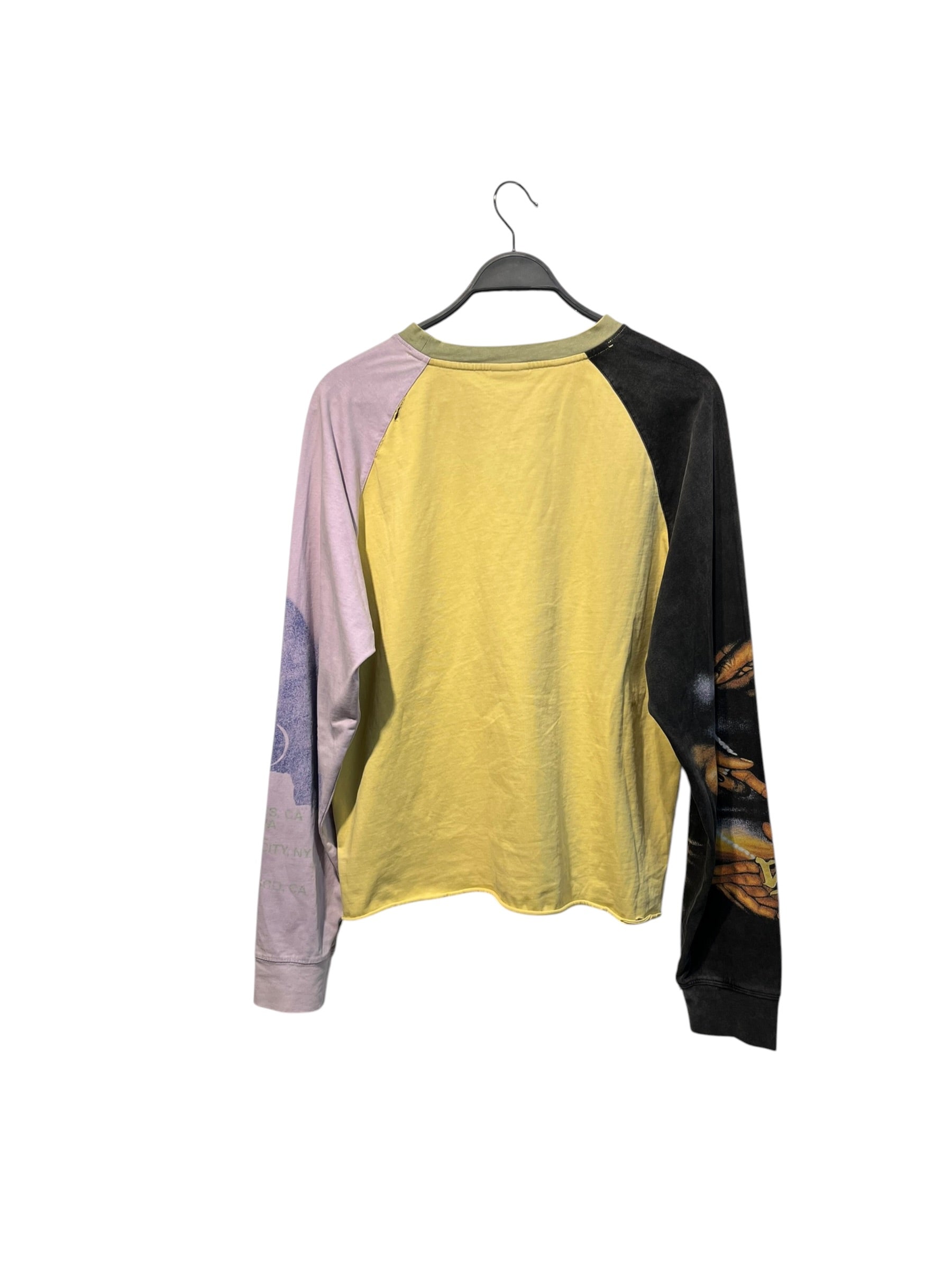 Vale Forever/LS T-Shirt/L/Cotton/YEL/All Over Print/Chop N Scew view 2