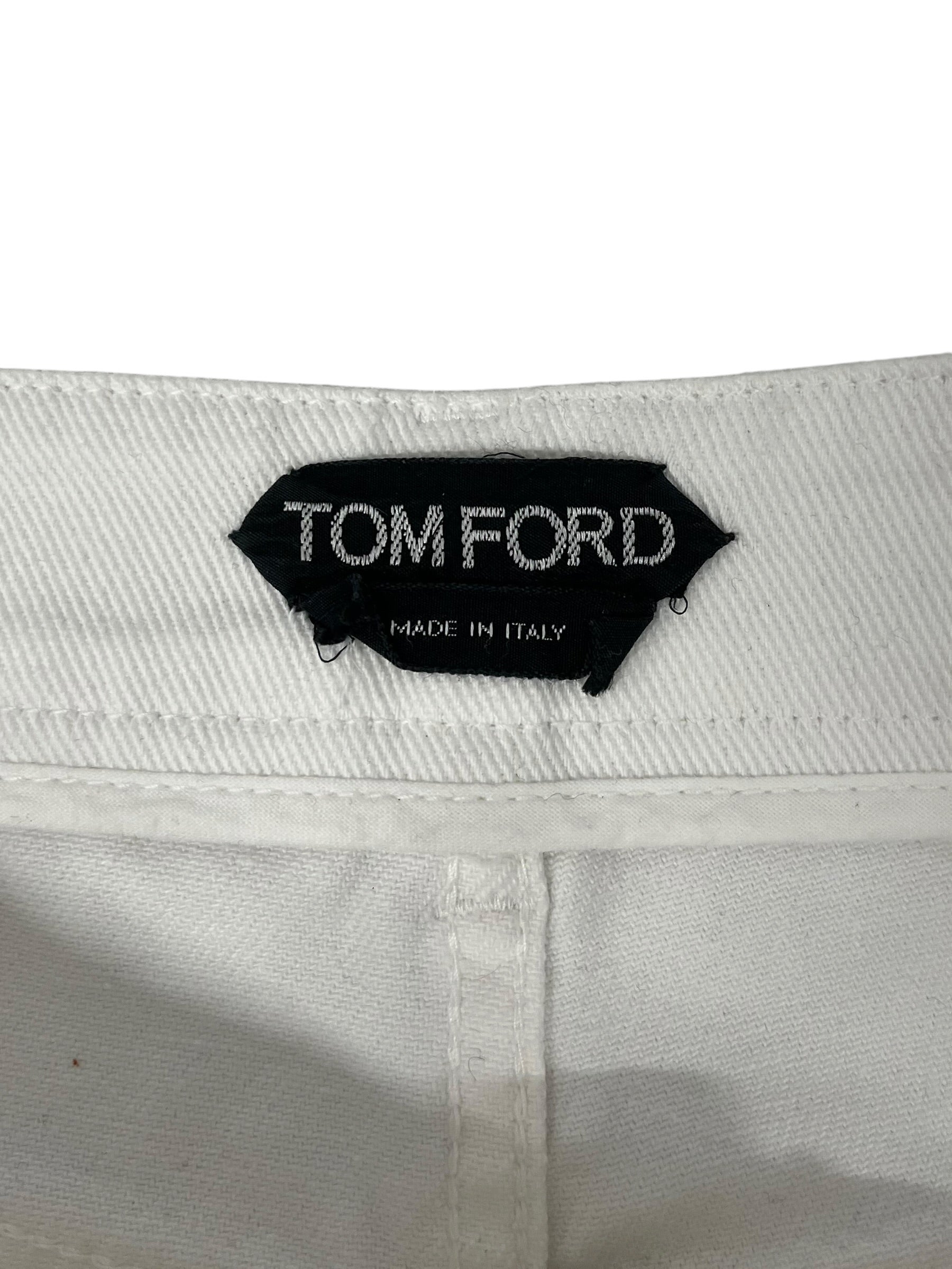 TOM FORD/Skinny Pants/29/Denim/WHT/GOLD DETAILS + ZIPS view 3