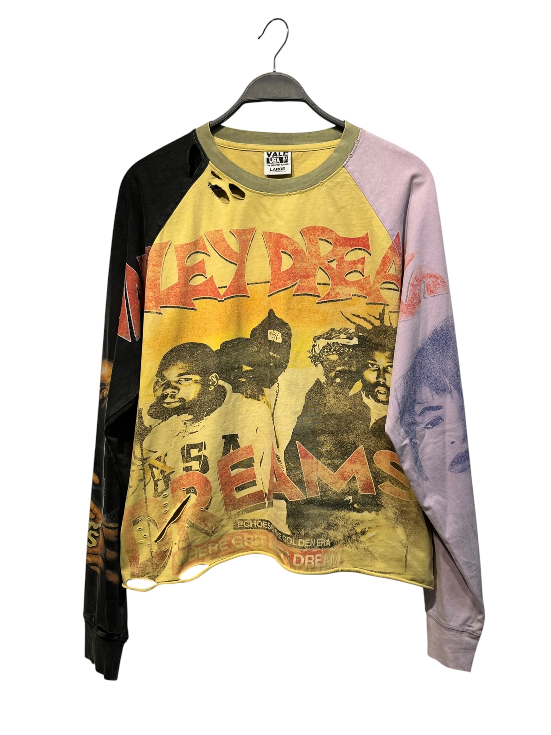 Vale Forever/LS T-Shirt/L/Cotton/YEL/All Over Print/Chop N Scew view 1