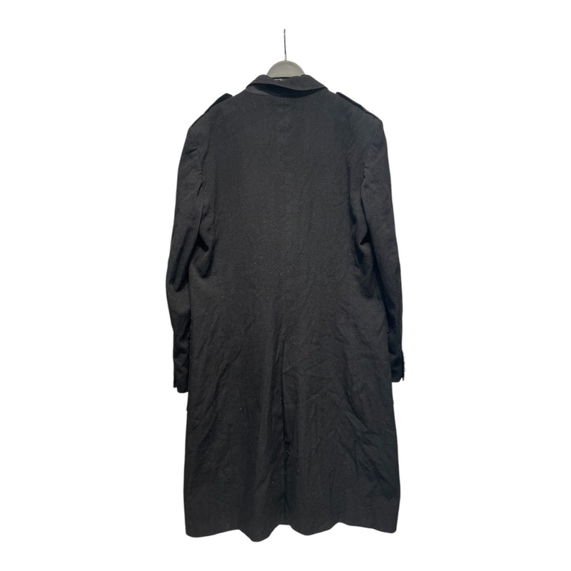 MOSCHINO/Trench Coat/M/Cotton/BLK/Detailed