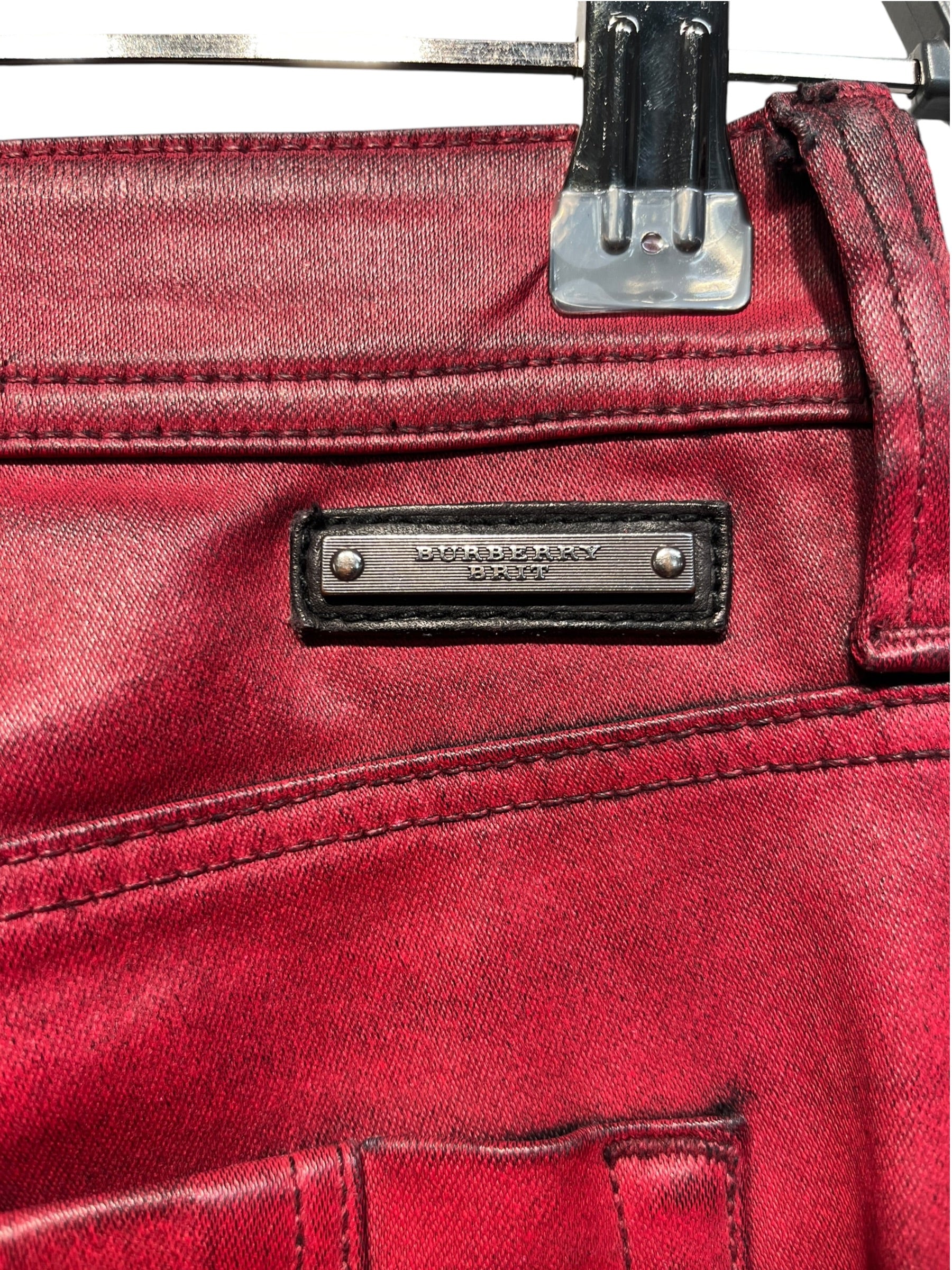 BURBERRY BRIT/Skinny Pants/26/Cotton/RED/WESTBOURNE SKINNY ANKLE view 4