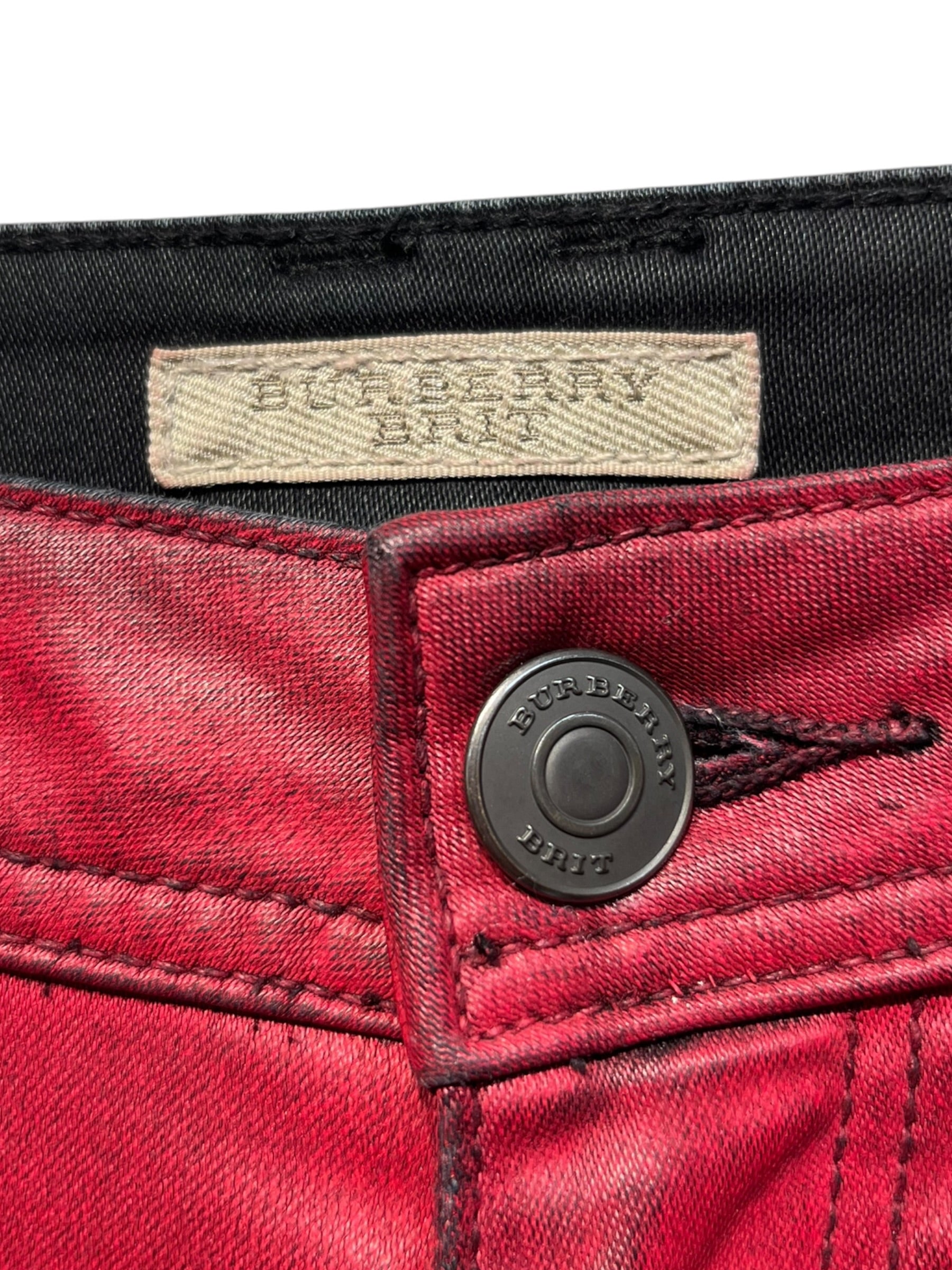 BURBERRY BRIT/Skinny Pants/26/Cotton/RED/WESTBOURNE SKINNY ANKLE view 3
