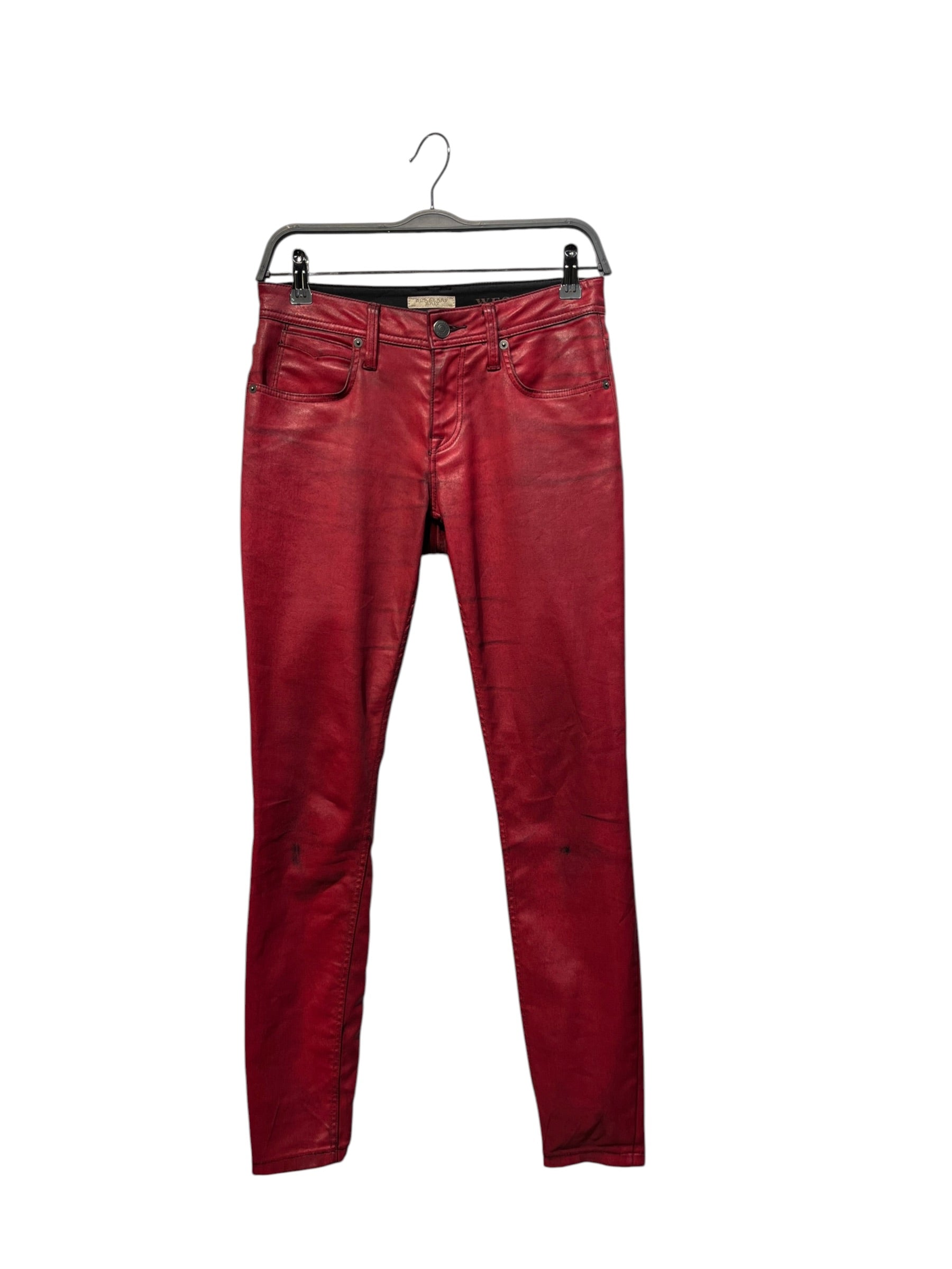 BURBERRY BRIT/Skinny Pants/26/Cotton/RED/WESTBOURNE SKINNY ANKLE view 1