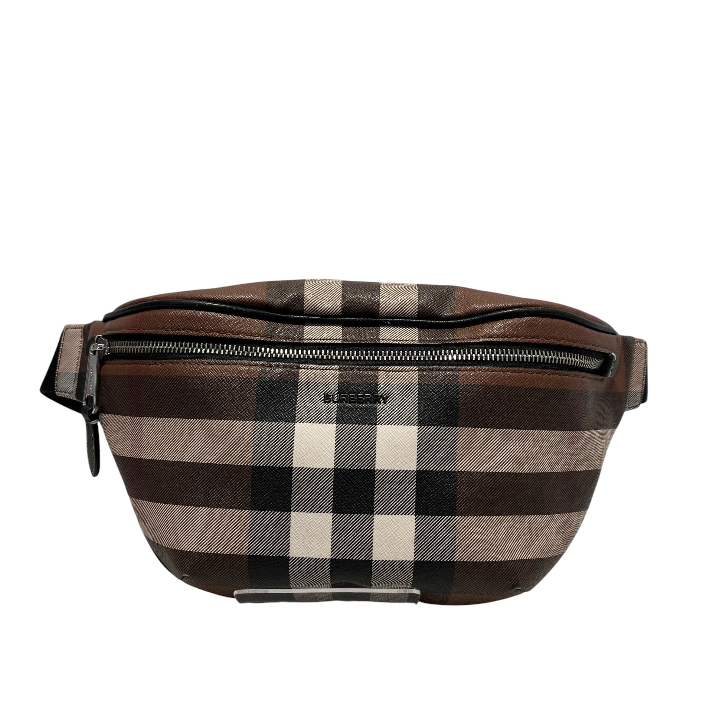 BURBERRY/Fanny Pack/Stripe/Leather/BRW/CASON BELT BAG view 1