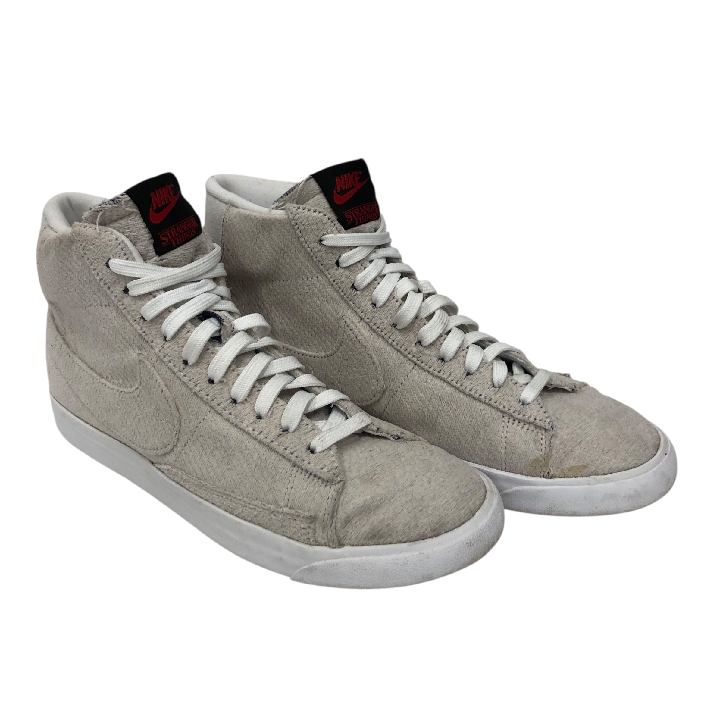NIKE/Hi-Sneakers/US 9/Cotton/GRY/STRANGER THINGS BLAZER view 1