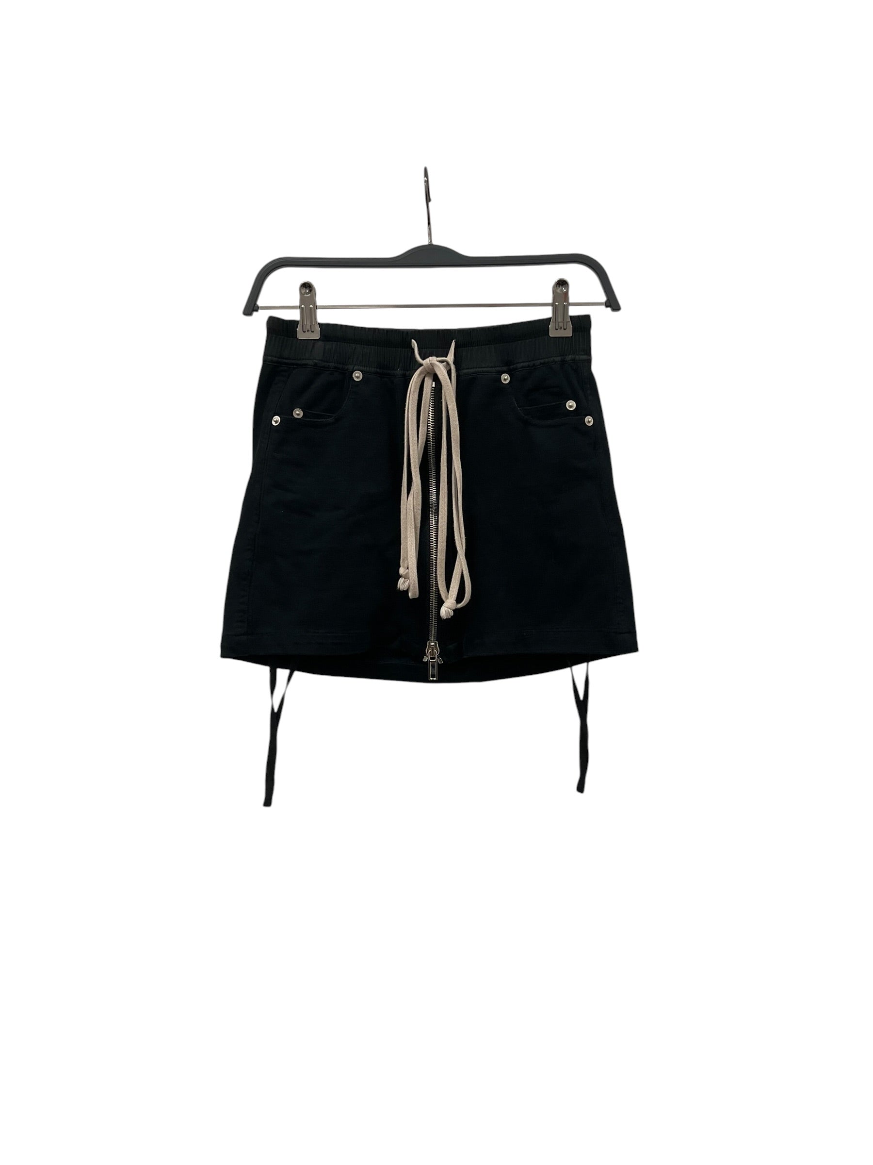 RICK OWENS DRKSHDW/Skirt/M/Cotton/BLK/FULL LENGTH ZIPPER view 1