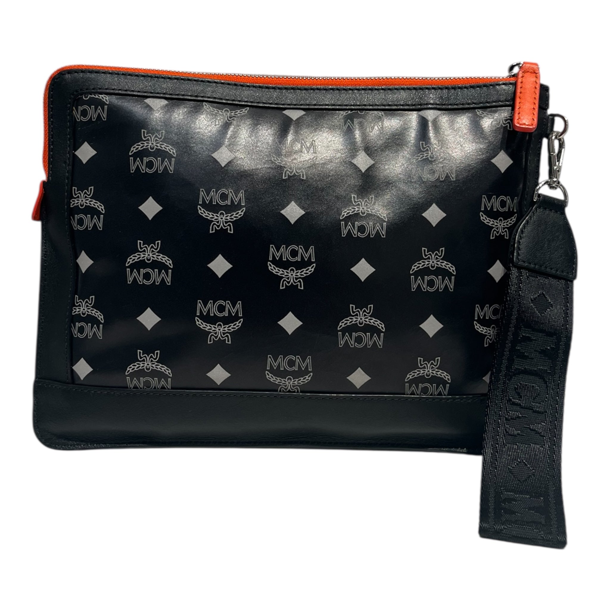 MCM/Pouch/All Over Print/Nylon/BLK/ view 2