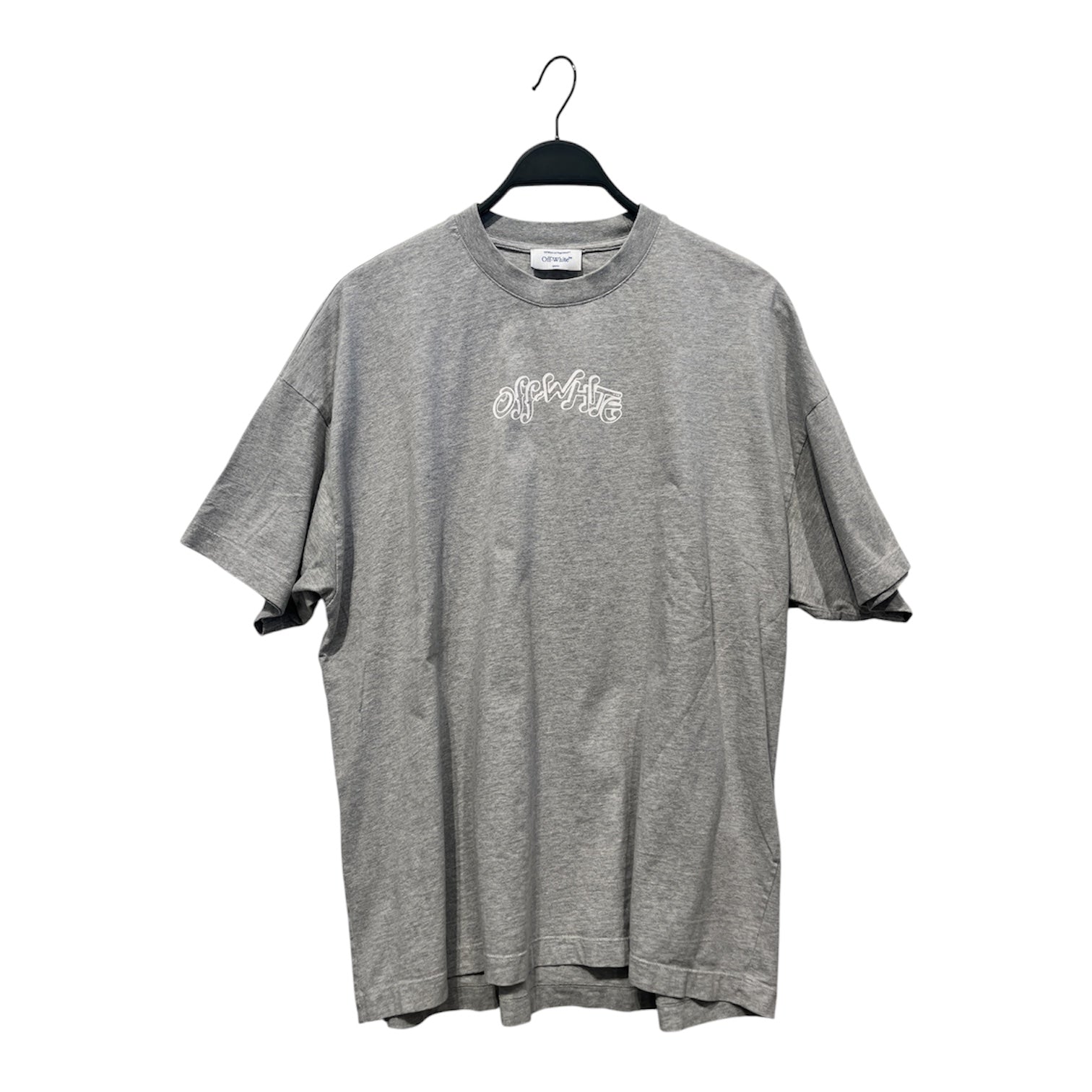 OFF-WHITE/T-Shirt/XS/Cotton/GRY/violin and logo est 2013 back view 1