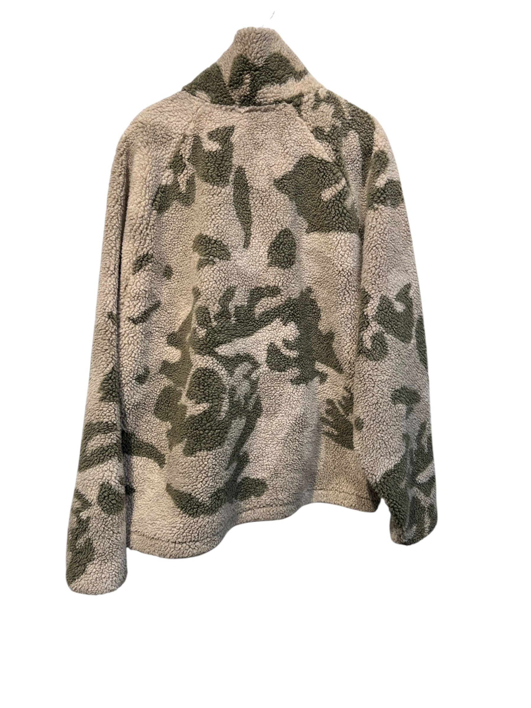 ESSENTIALS/Fleece Jkt/M/Cotton/KHK/Camouflage/CAMO FLEECE ZIP UP view 2