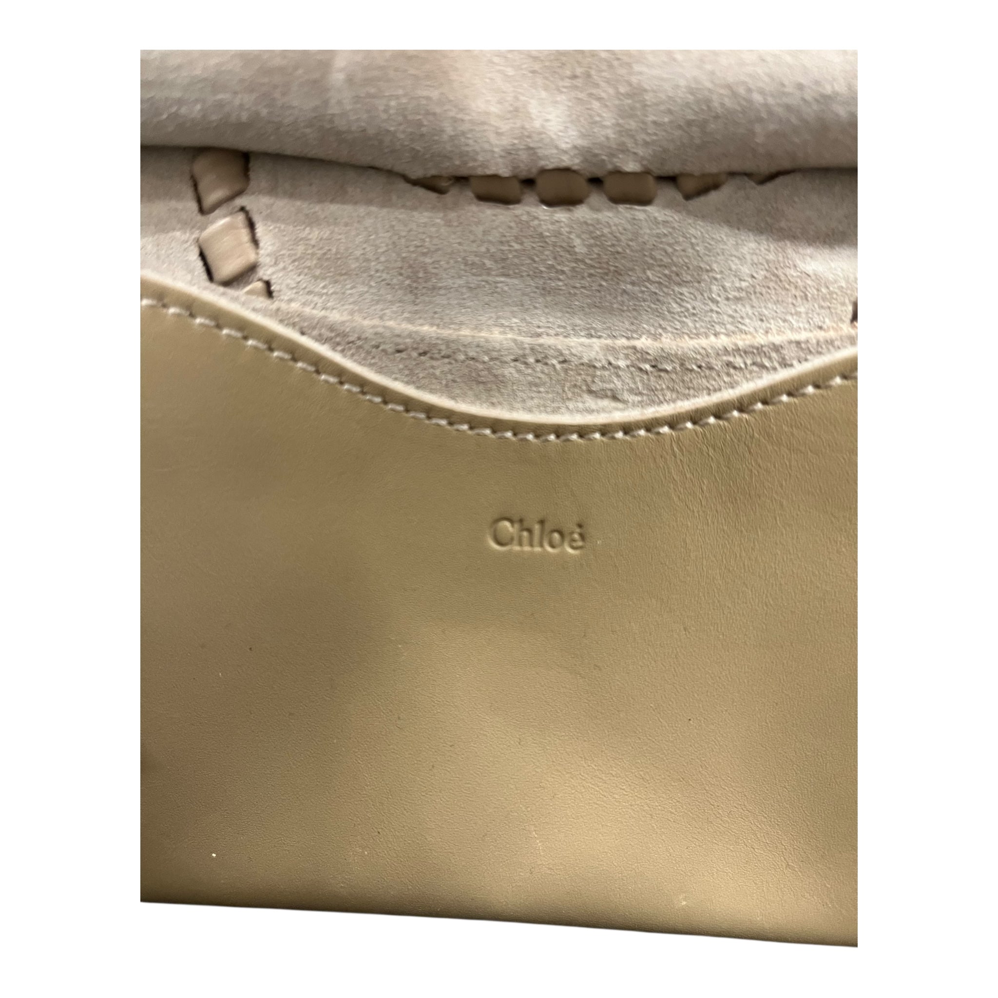 Chloe/Cross Body Bag/Leather/CRM/WOVEN MONY BAG view 4