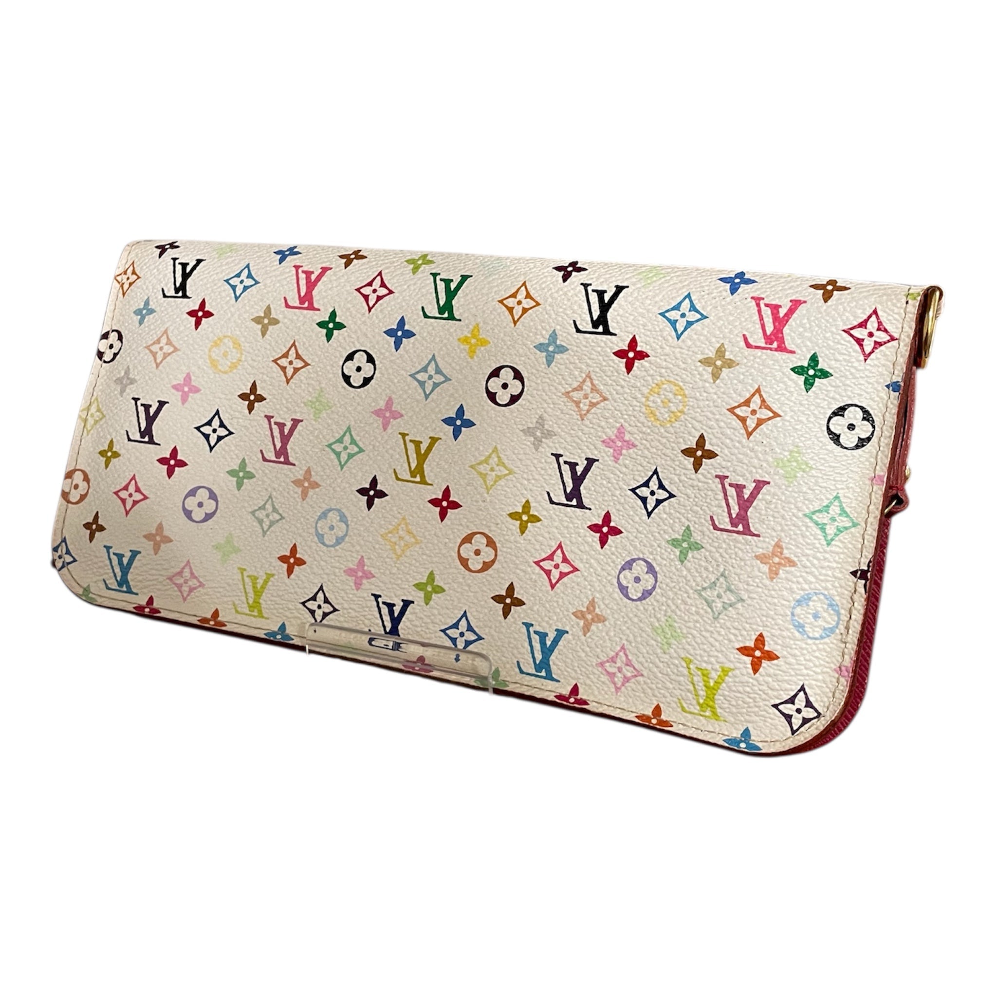 LOUIS VUITTON/Wallet/Monogram/Leather/WHT/RAINBOW MONOGRAM view 2