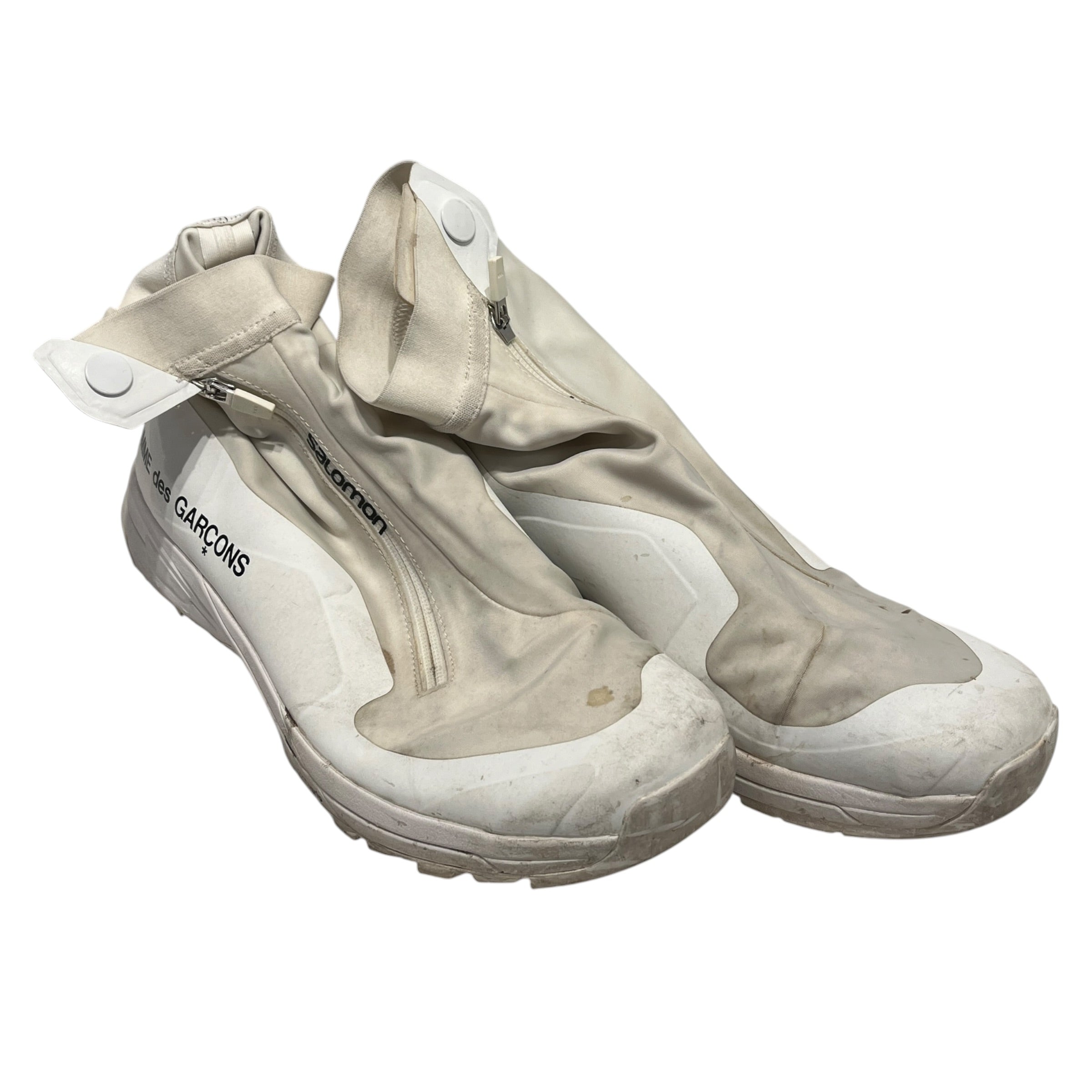 COMME des GARCONS/salomon/Hi-Sneakers/US 12.5/Nylon/WHT/xa-alpine 2 view 1