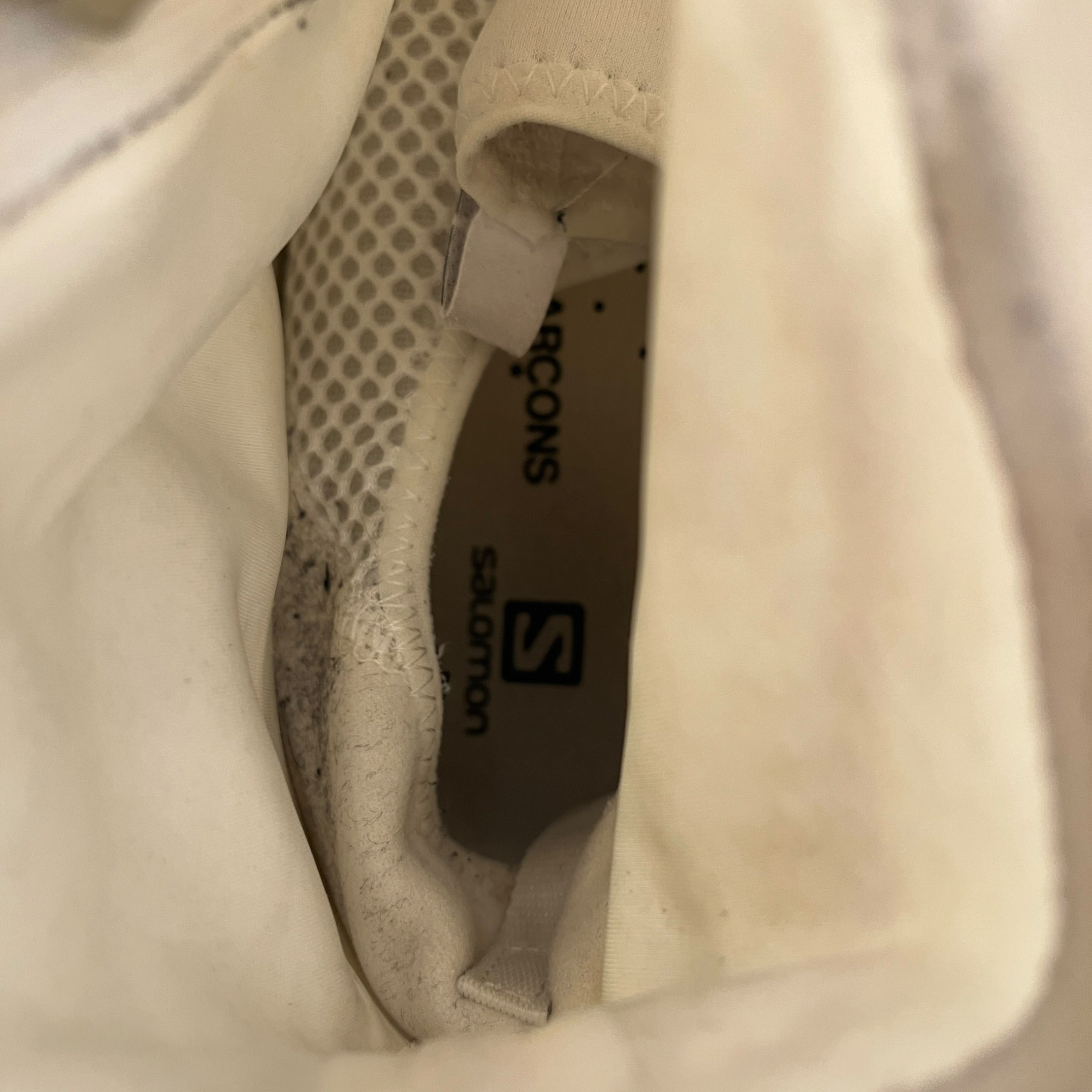 COMME des GARCONS/salomon/Hi-Sneakers/US 12.5/Nylon/WHT/xa-alpine 2 view 3