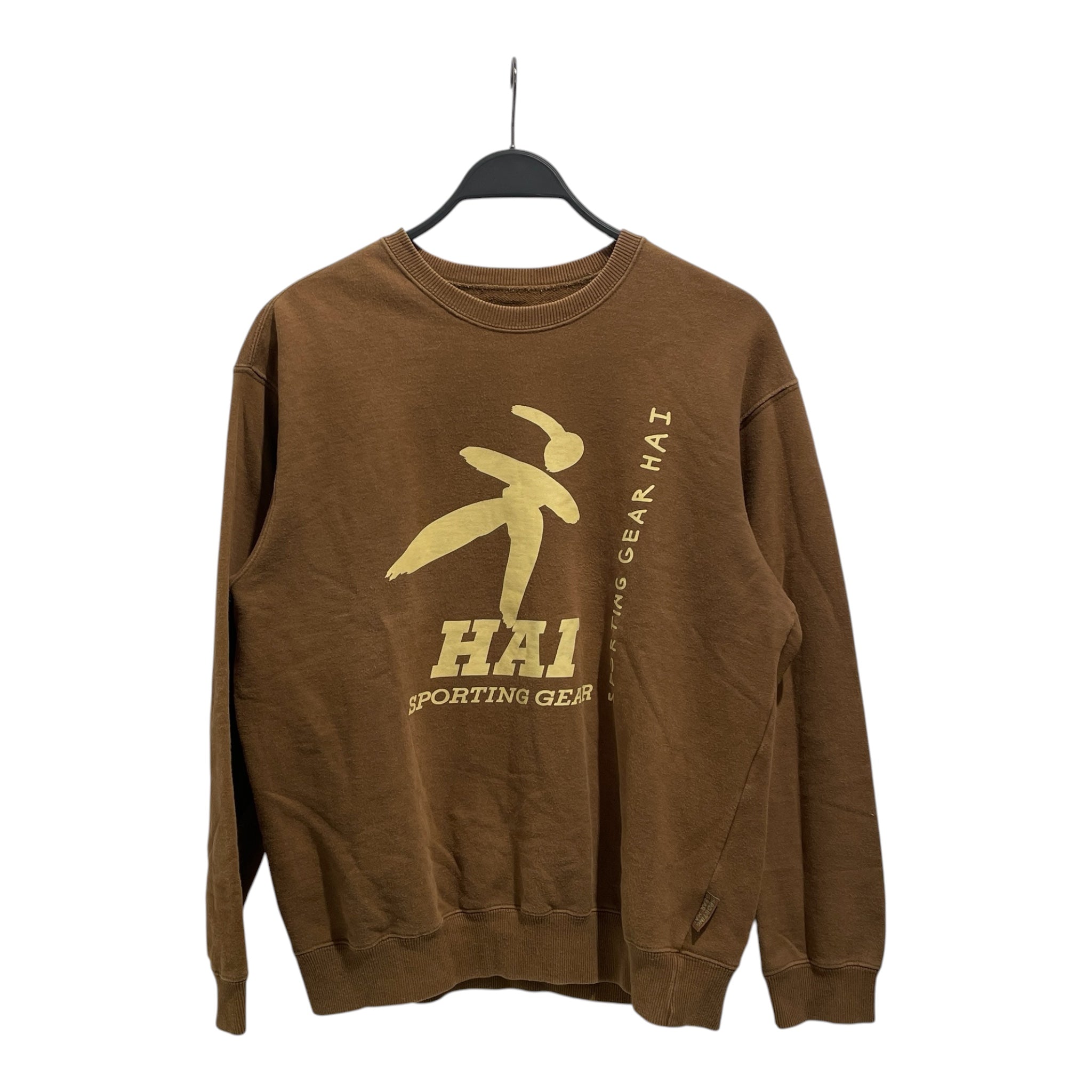 HAI SPORTING GEAR/Sweatshirt/L/Graphic/Cotton/BRW/Logo Sweatshirt view 1