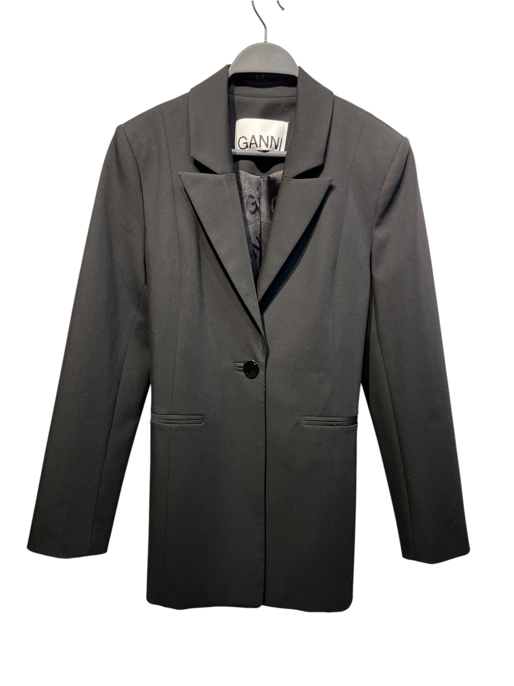 GANNI/Tailored Jkt/32/GRY/ view 1