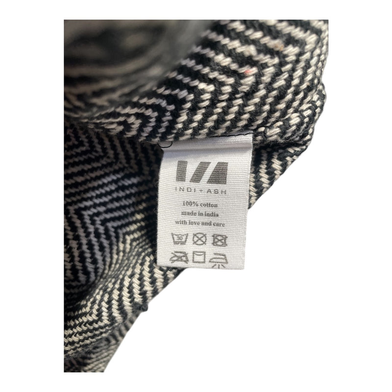 INDI + ASH/Flannel Shirt/Cotton/BLK/Stripe/