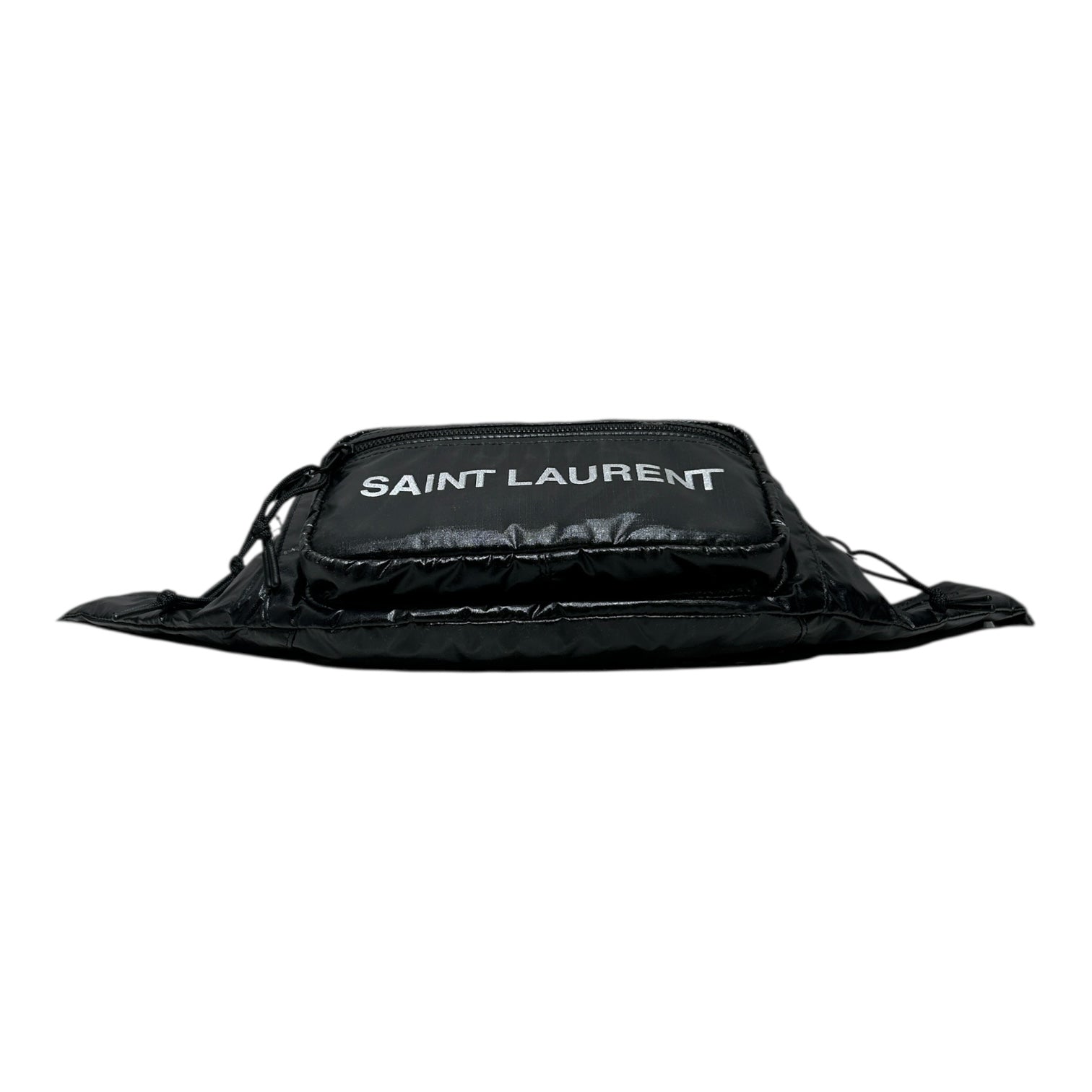SAINT LAURENT/Fanny Pack/Graphic/Nylon/BLK/SPELL OUT FANNY PACK view 3