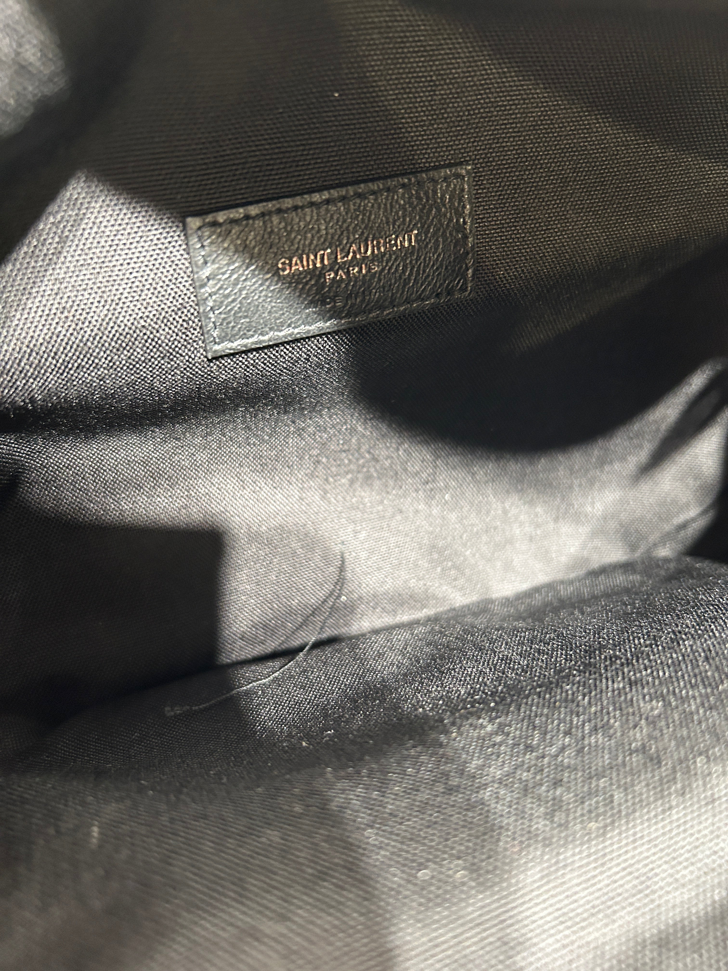 SAINT LAURENT/Fanny Pack/Graphic/Nylon/BLK/SPELL OUT FANNY PACK view 4