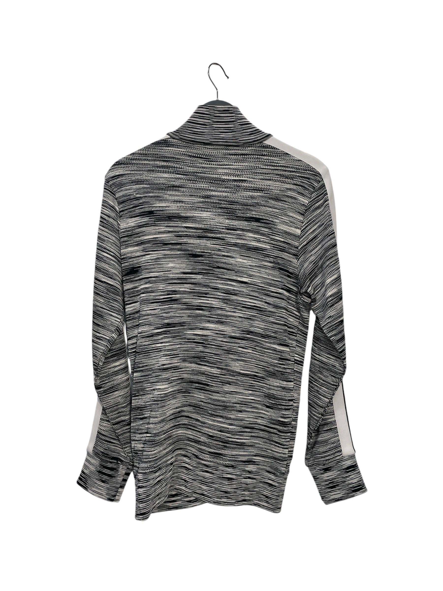Palm Angels/MISSONI/Jacket/M/Polyester/BLK/Stripe/ZIP UP TRACK BLACK AND WHITE view 2