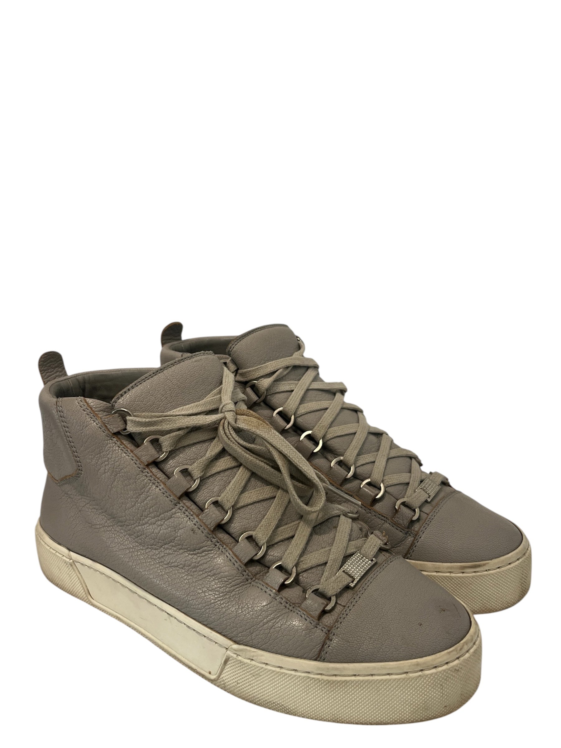 BALENCIAGA/Hi-Sneakers/US 7/Leather/BEG/BEIGE ARENAS view 1