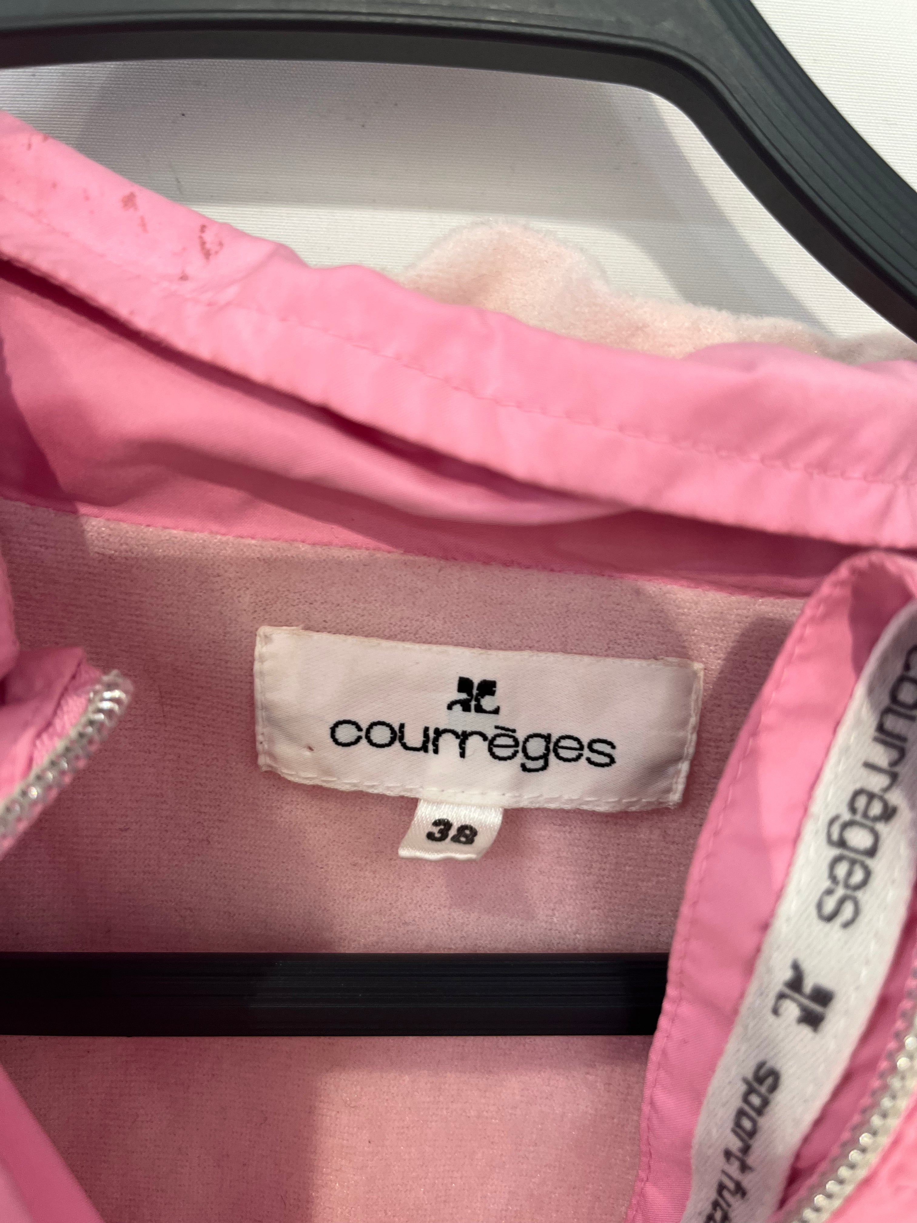 Courreges/T&B Set/38/Nylon/PNK/SILVER STRIPE TRACKSUIT view 3