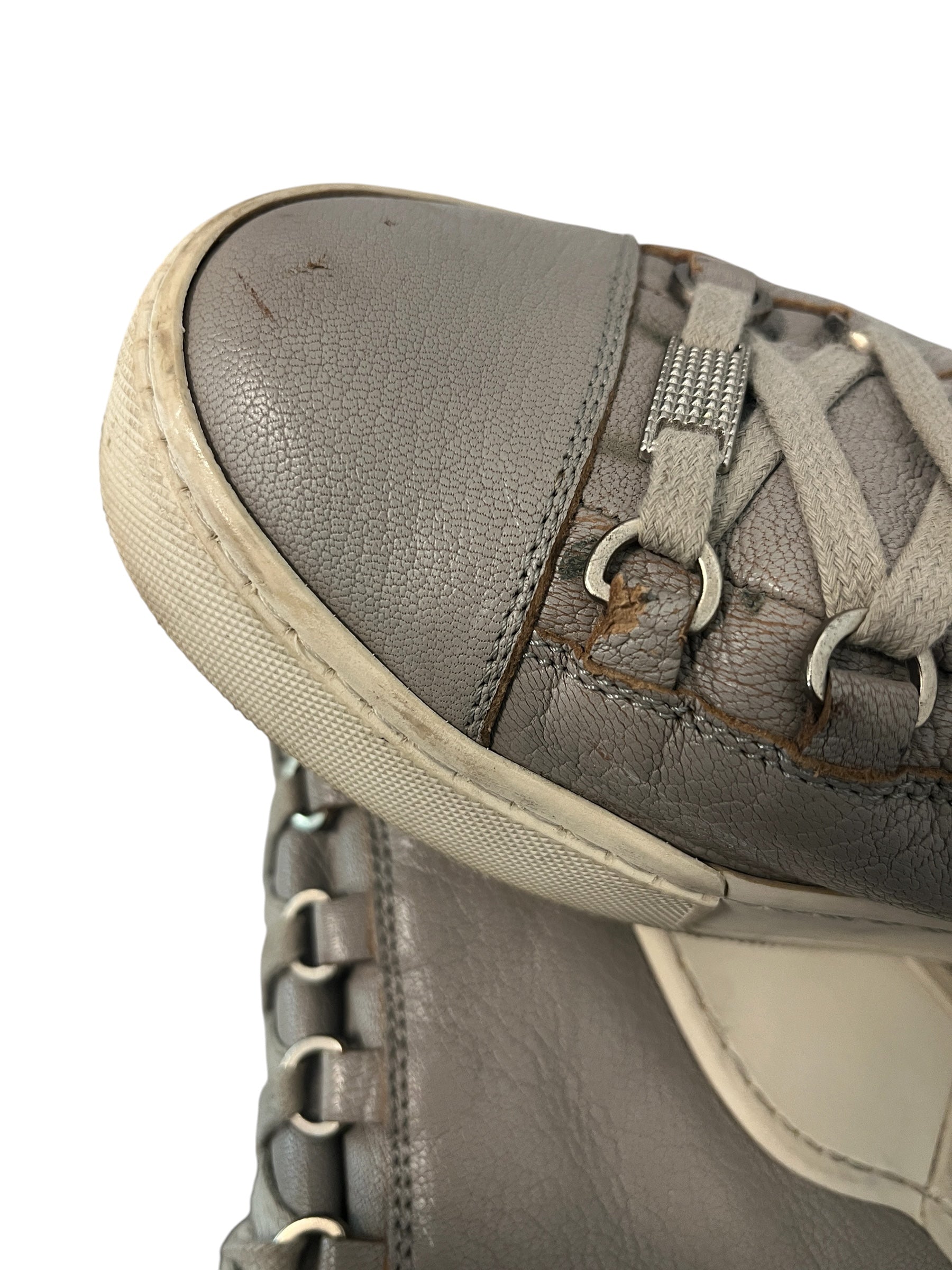 BALENCIAGA/Hi-Sneakers/US 7/Leather/BEG/BEIGE ARENAS view 5